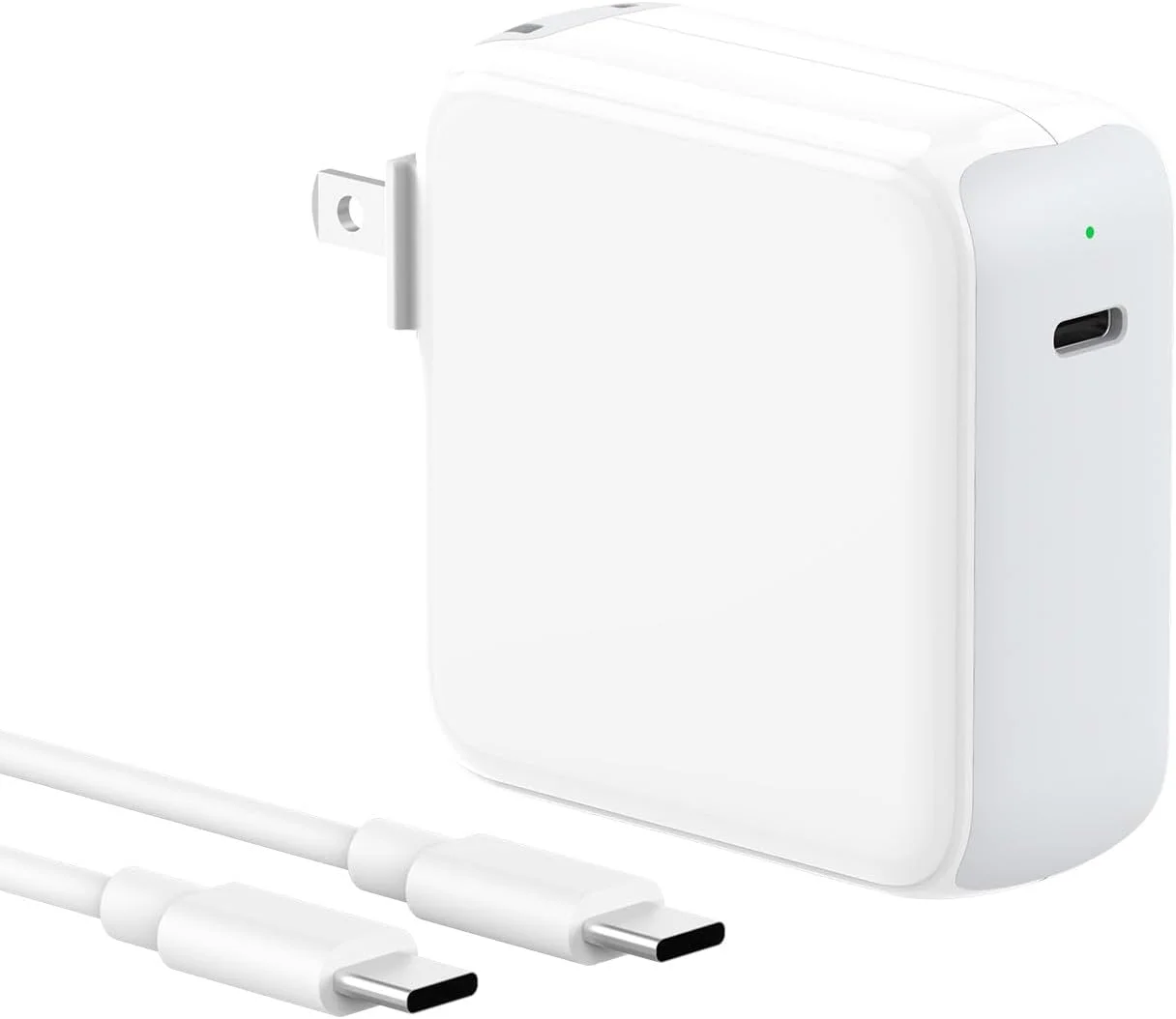 شارژر 70 واتی USB C برای مک بوک ایر و مک بوک پرو 13، 14، 15 و 16 اینچی (مدل های 2020، 2021، 2022، 2023، 2024 و 2025)، لپ تاپ های M1، M2، M3 و M4، آیپد، دارای LED و کابل 2 متری USB-C با سرعت شارژ مشابه کیفیت اصلی شارژر 70 واتی USB C برای مک بوک ایر و مک بوک پرو 13، 14، 15 و 16 اینچی (مدل های 2020، 2021، 2022، 2023، 2024 و 2025)، لپ تاپ های M1، M2، M3 و M4، آیپد، دارای LED و کابل 2 متری USB-C با سرعت شارژ مشابه کیفیت اصلی