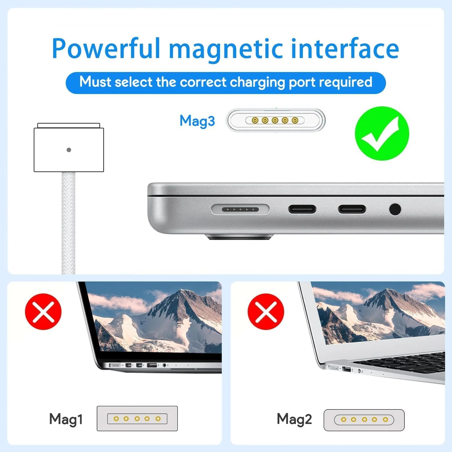 شارژر مک بوک پرو - آداپتور برق 140 واتی USB C، کابل Mag 3 PD 3.1 برای مک بوک پرو 14-16 اینچ 2021 2023 M1 M2 M3، برای مک بوک ایر 13-15 اینچ 2022 2023 2024 M2 M3، شامل کابل 6.6 فوتی شارژر مک بوک پرو - آداپتور برق 140 واتی USB C، کابل Mag 3 PD 3.1 برای مک بوک پرو 14-16 اینچ 2021 2023 M1 M2 M3، برای مک بوک ایر 13-15 اینچ 2022 2023 2024 M2 M3، شامل کابل 6.6 فوتی