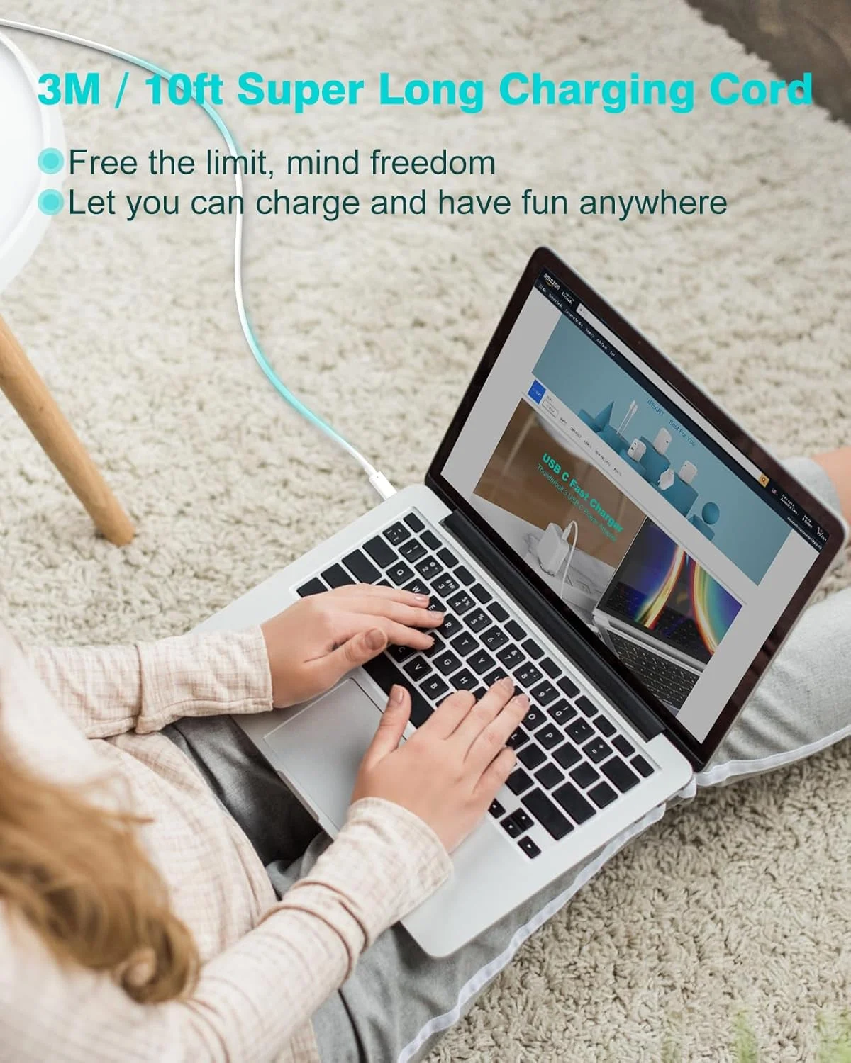 شارژر 3 متری برای مکبوک پرو/ایر 16، 15، 14، 13 اینچ 2025، 2024، 2023، 2022، 2021، 2020، M1 M2 M3 M4، آداپتور برق 96 وات USB C، LED، کابل USB-C 100 وات شارژ سریع با کیفیت اصلی شارژر 3 متری برای مکبوک پرو/ایر 16، 15، 14، 13 اینچ 2025، 2024، 2023، 2022، 2021، 2020، M1 M2 M3 M4، آداپتور برق 96 وات USB C، LED، کابل USB-C 100 وات شارژ سریع با کیفیت اصلی
