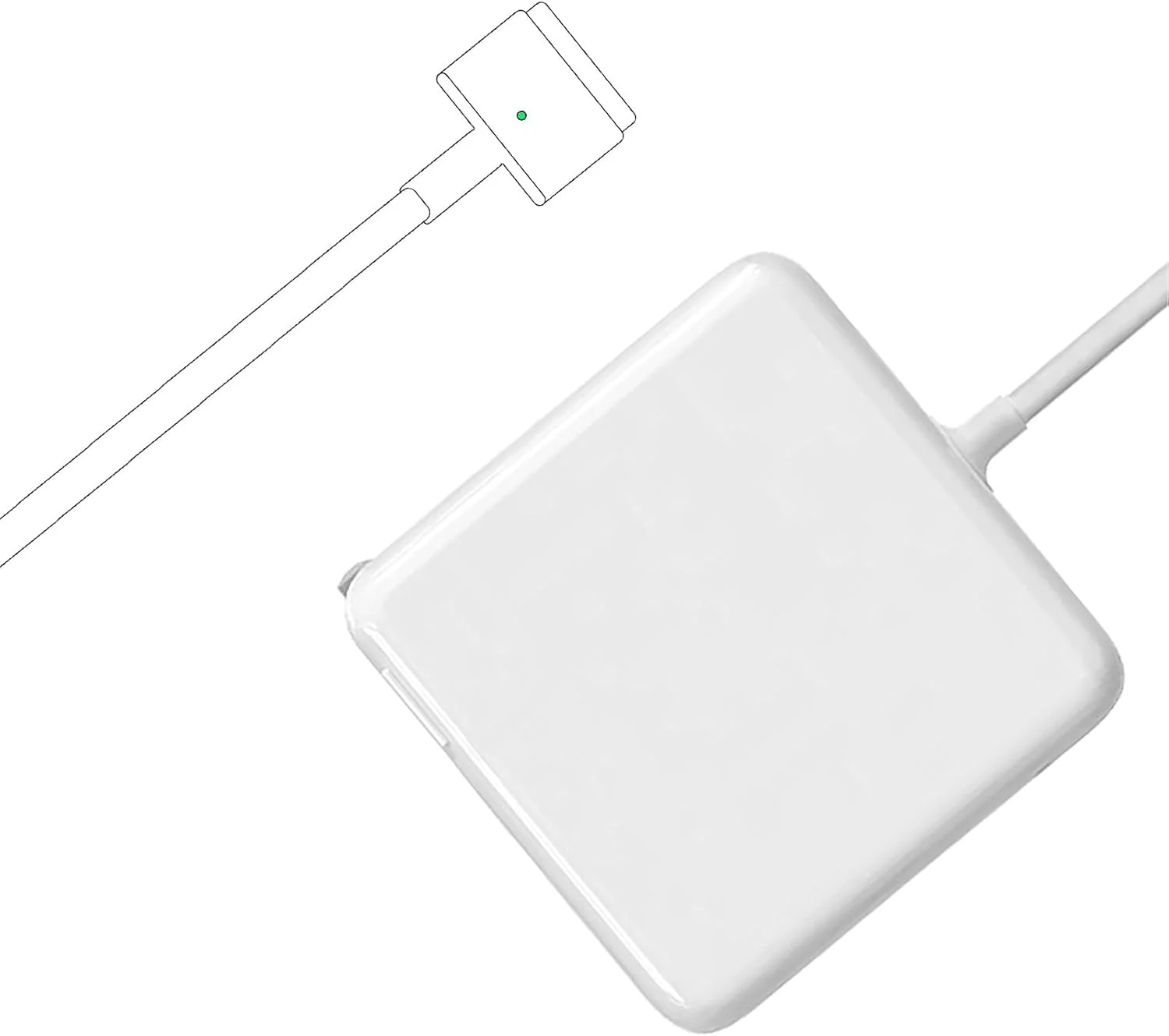 آداپتور برق 85 واتی مگنتیک T-Tip سازگار با مک بوک ایر/پرو 13 اینچی و 15 اینچی (اواخر 2012-2018) آداپتور برق 85 واتی مگنتیک T-Tip سازگار با مک بوک ایر/پرو 13 اینچی و 15 اینچی (اواخر 2012-2018)