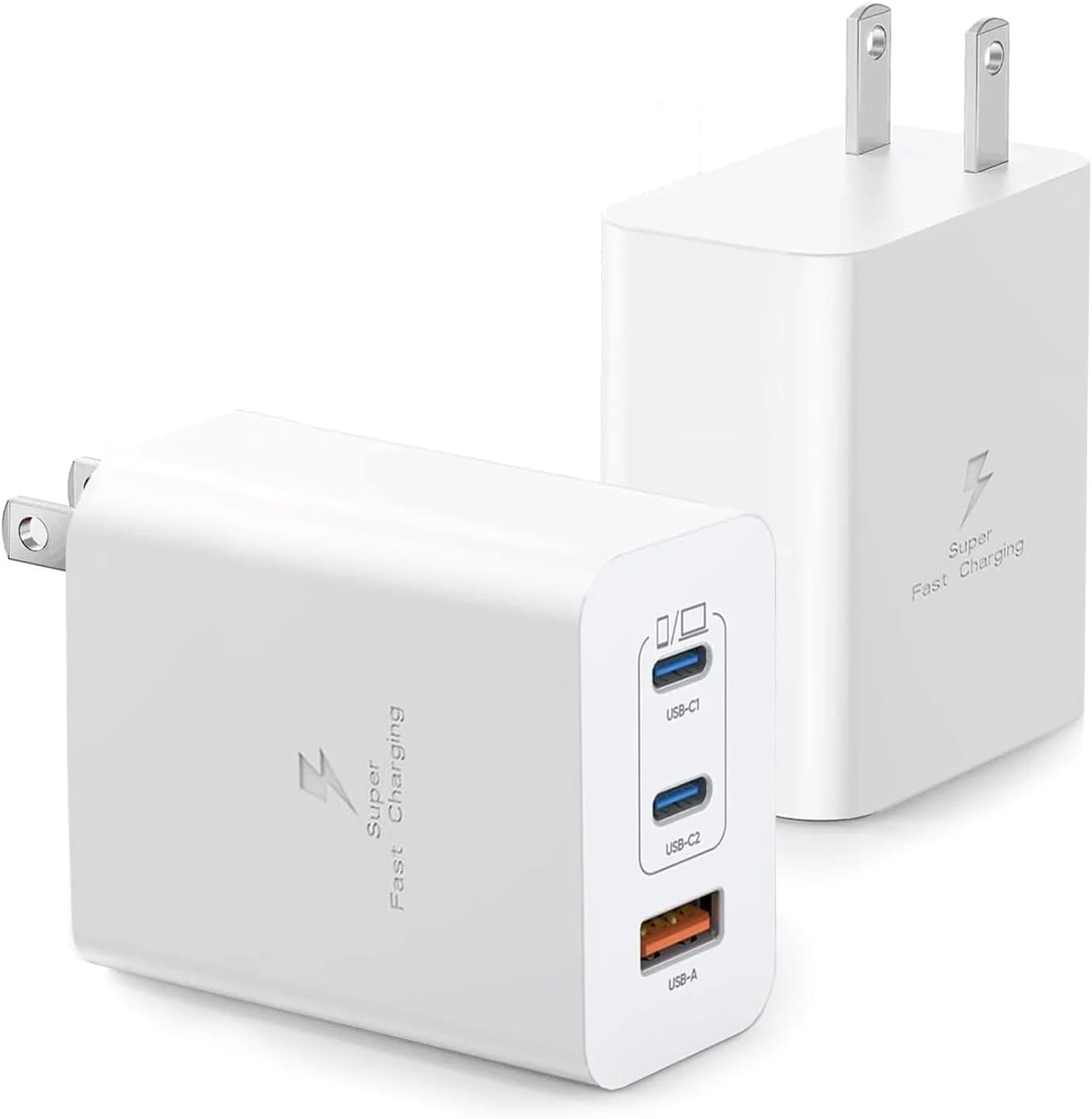 آداپتور شارژر دیواری 100 واتی USB C، بسته 2 عددی، 3 پورت PD&AC GaN سوپر فست USB C، مناسب برای MacBook Pro/MacBook Air، iPhone 17 Pro Max/17 Air/16 Plus/16E/15، iPad Pro/Air/Mini و غیره آداپتور شارژر دیواری 100 واتی USB C، بسته 2 عددی، 3 پورت PD&AC GaN سوپر فست USB C، مناسب برای MacBook Pro/MacBook Air، iPhone 17 Pro Max/17 Air/16 Plus/16E/15، iPad Pro/Air/Mini و غیره