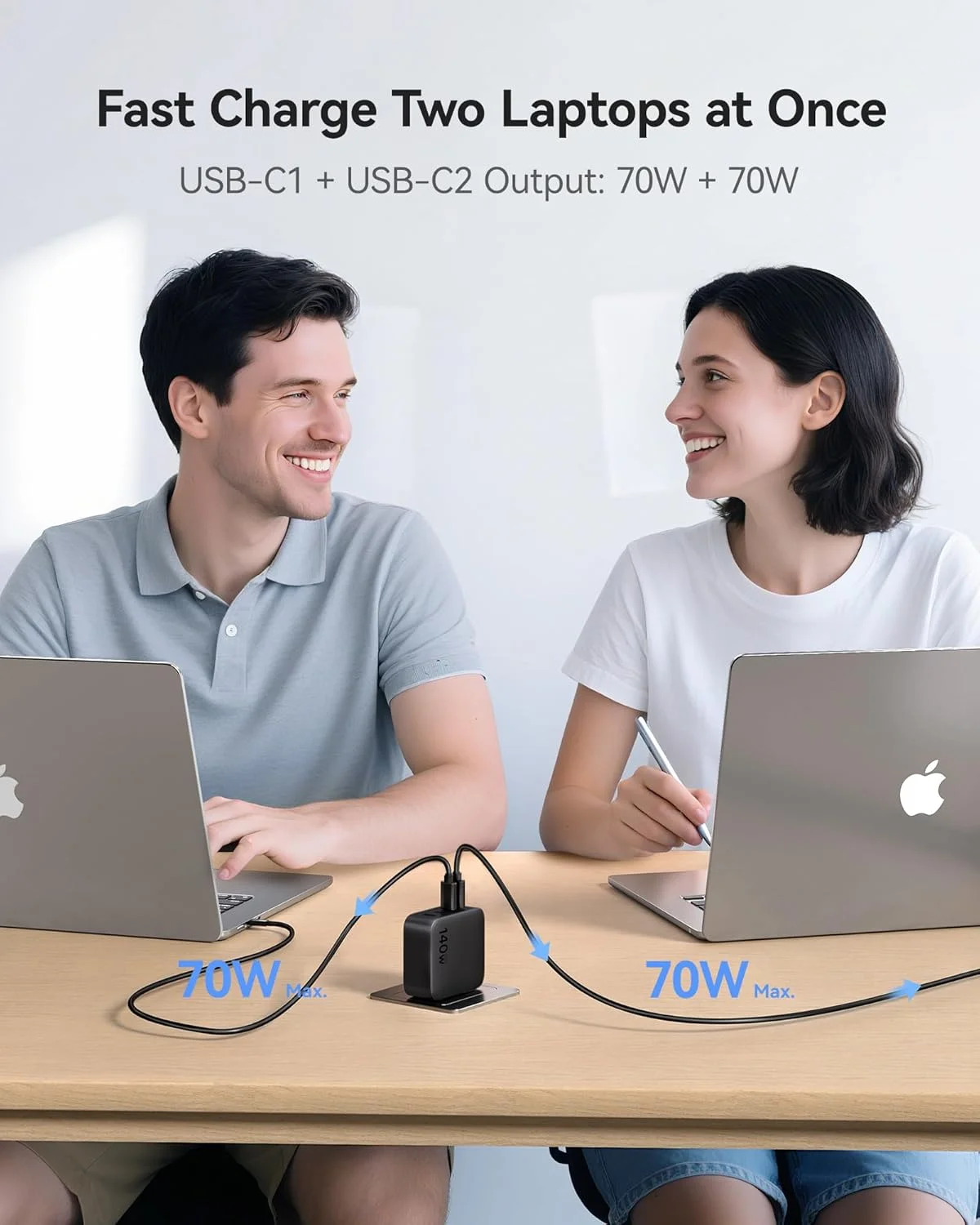 شارژر USB C باسئوس PD3.1 140W، شارژر سریع PPS Type C، آداپتور شارژ سریع برای مک بوک ایر/پرو، پیکسل بوک، آیپد، آیفون سری 17/16، گلکسی S25 اولترا و غیره شارژر USB C باسئوس PD3.1 140W، شارژر سریع PPS Type C، آداپتور شارژ سریع برای مک بوک ایر/پرو، پیکسل بوک، آیپد، آیفون سری 17/16، گلکسی S25 اولترا و غیره