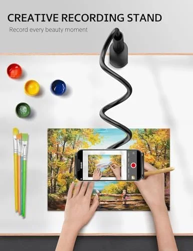 پایه نگهدارنده تبلت برای تخت، بازوی انعطاف پذیر قابل تنظیم سازگار با آیپد ایر پرو مینی، سامسونگ تب، نینتندو سوییچ کیندل و سایر دستگاه های 4.7 تا 11 اینچی