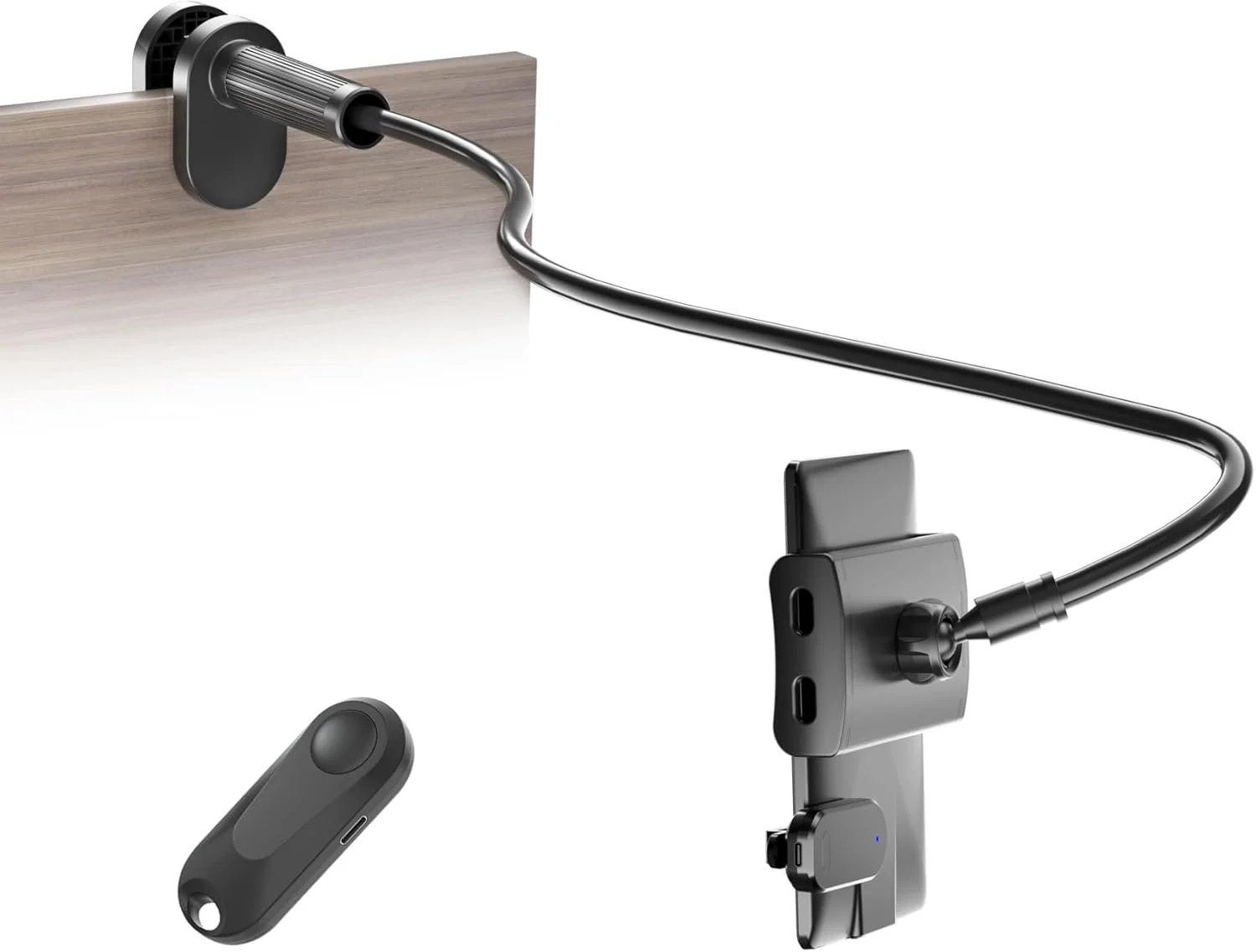 پایه تبلت کنار تخت برای مطالعه در تخت با ریموت کنترل ورق زن، پایه گردن غازی رومیزی بدون دست برای لوازم جانبی کیندل، هدیه برای کتابخوان ها