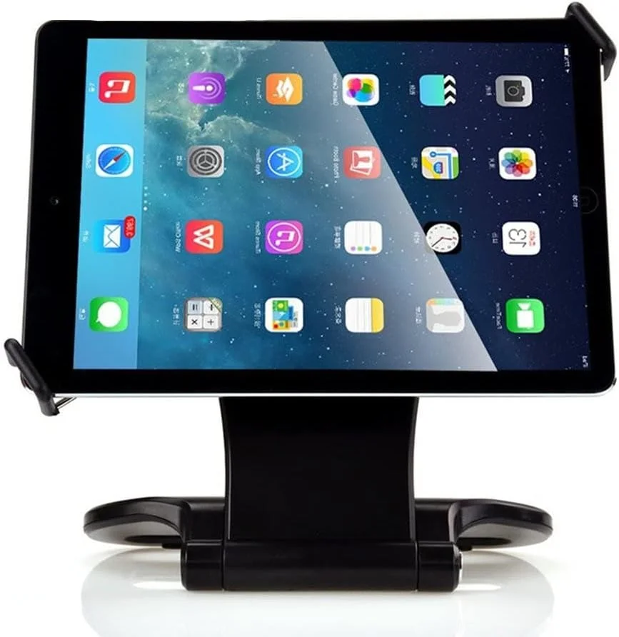 پایه نگهدارنده تبلت چرخان 360 درجه Kastar با پایه تاشو مناسب برای تمام آیپدها، تبلت های سامسونگ گلکسی و تبلت های 7 تا 10 اینچی (مشکی)