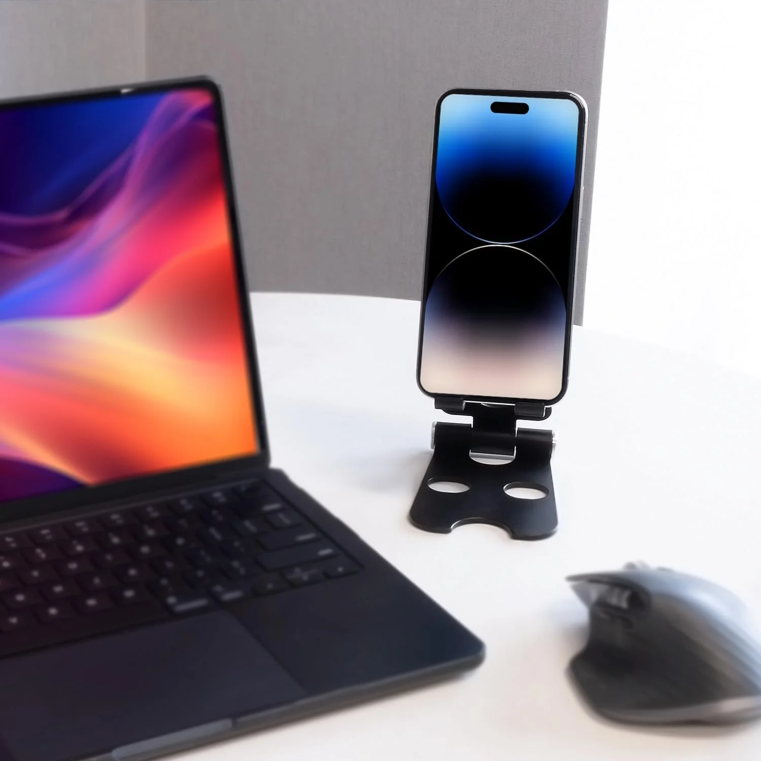 پایه تبلت آلیاژ آلومینیوم Kado برای مانیتور قابل حمل، نگهدارنده تاشو و قابل تنظیم آیپد، لوازم جانبی میز کار برای کیندل، سوییچ، آیپد پرو/ایر/مینی، آیفون پرو/مکس/پلاس