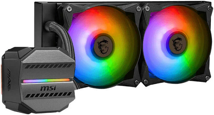 خنک کننده مایع پردازنده MSI MAG CORELIQUID M240 AIO، رادیاتور 240 میلیمتری، 78.73 CFM، سرعت فن 2000 دور در دقیقه، 2 عدد فن 120 میلیمتری ARGB، دو بلبرینگ، صفحه مسی ارتقا یافته، لوله تقویت شده، مشکی 306-7ZW4R14-813 خنک کننده مایع پردازنده MSI MAG CORELIQUID M240 AIO، رادیاتور 240 میلیمتری، 78.73 CFM، سرعت فن 2000 دور در دقیقه، 2 عدد فن 120 میلیمتری ARGB، دو بلبرینگ، صفحه مسی ارتقا یافته، لوله تقویت شده، مشکی 306-7ZW4R14-813