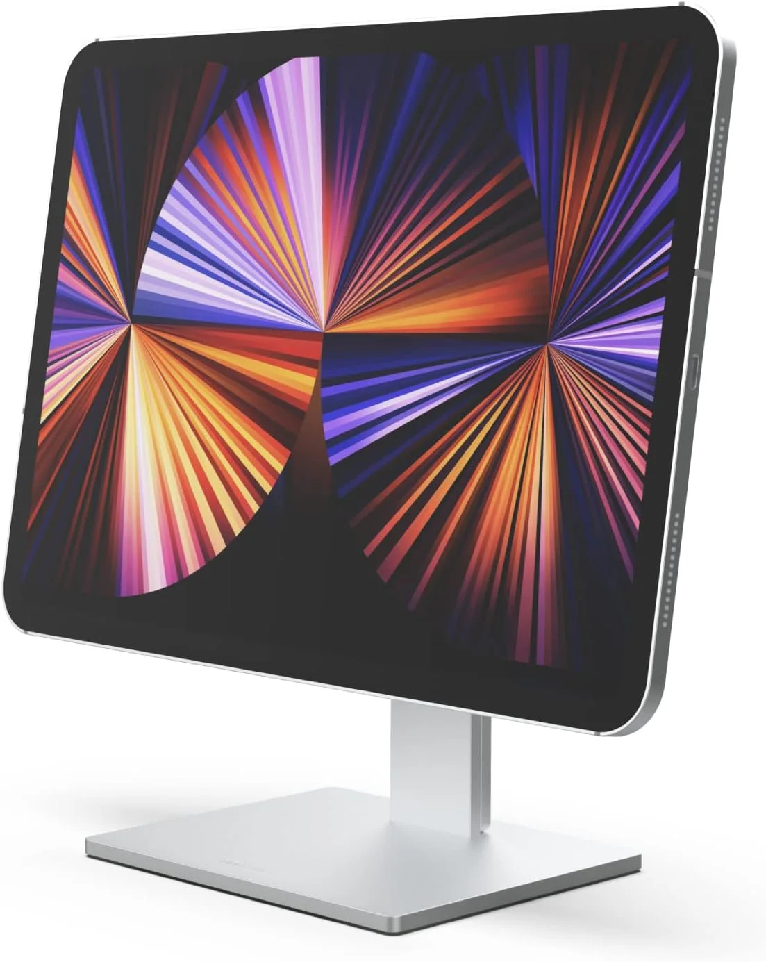 پایه نگهدارنده تبلت رومیزی آلومینیومی با قابلیت چرخش 360 درجه جاست موبایل AluDisc Max، با قابلیت تنظیم ارتفاع تا 12 اینچ، مناسب برای تمام آیپدها و تبلت‌ها (ST-550SI)