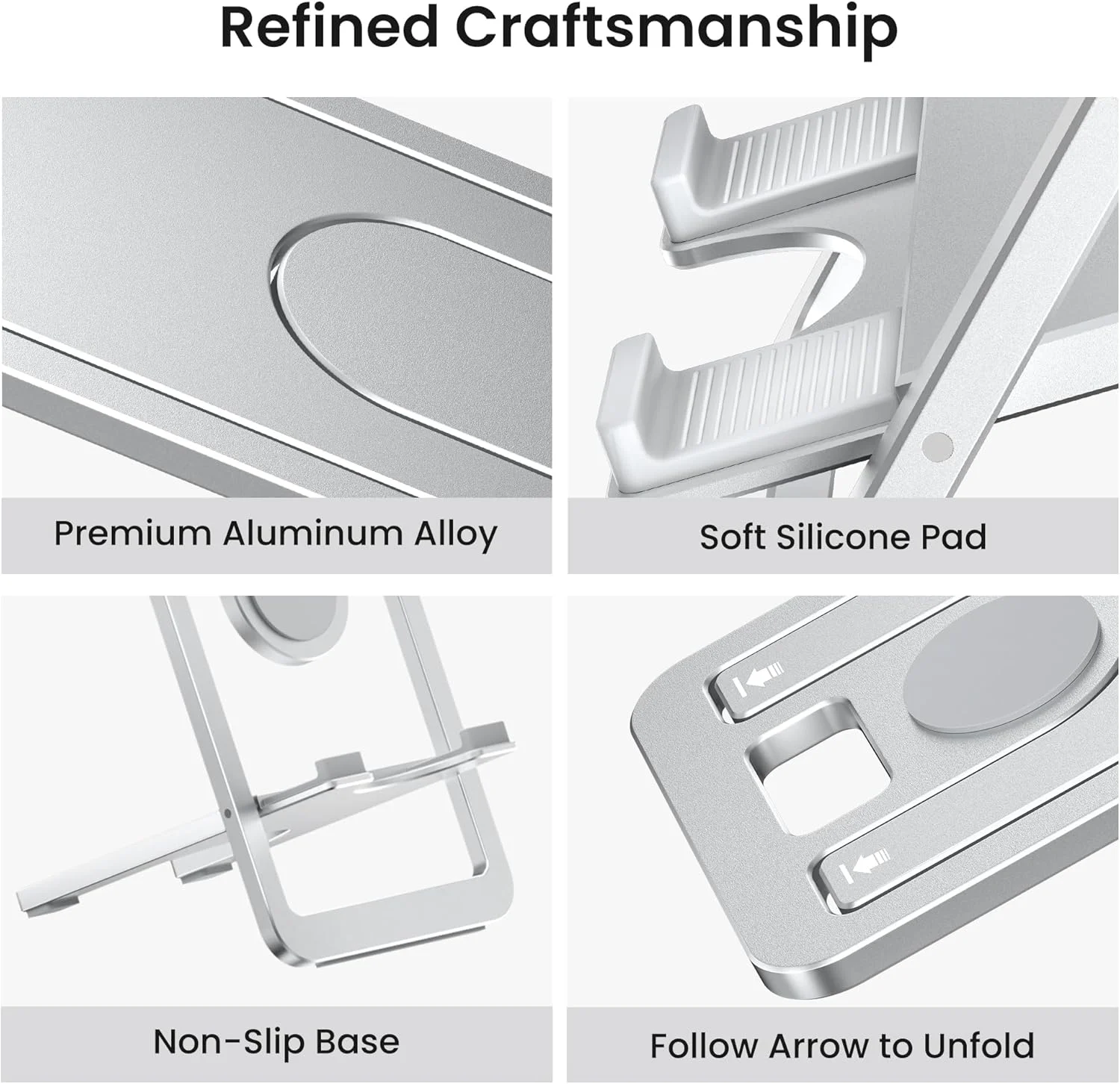 پایه تبلت Itramax برای میز، پایه تاشو آیپد رومیزی، نگهدارنده قابل حمل و قابل تنظیم برای کیندل فایر، اسکرایب، پیپروایت، آیفون 17 16 15، آیپد پرو، ایر، مینی، سامسونگ گلکسی تب S10 S9