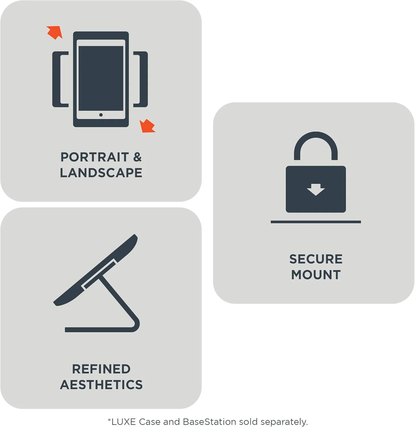 پایه آیپد IPORT Luxe (LuxePort) BaseStation - سازگار با تمام قاب های Luxe برای آیپد مینی 4 و 5، آیپد 9.7، 10.2، 10.5 - سفید پایه آیپد IPORT Luxe (LuxePort) BaseStation - سازگار با تمام قاب های Luxe برای آیپد مینی 4 و 5، آیپد 9.7، 10.2، 10.5 - سفید