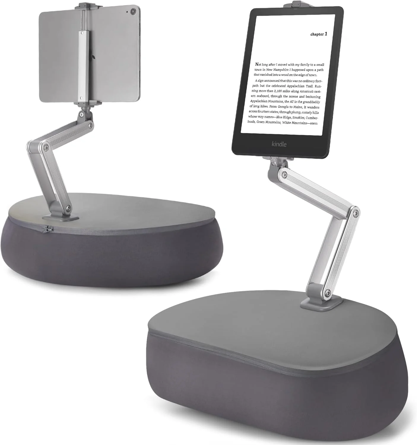 پایه نگهدارنده تبلت InnoGear برای استفاده روی پا، با قابلیت چرخش 360 درجه و تنظیم بدون نیاز به دست، مناسب برای تخت، مبل و مطالعه، سازگار با آیپد، کیندل، آیفون و کتابخوان الکترونیکی 6 تا 13 اینچی