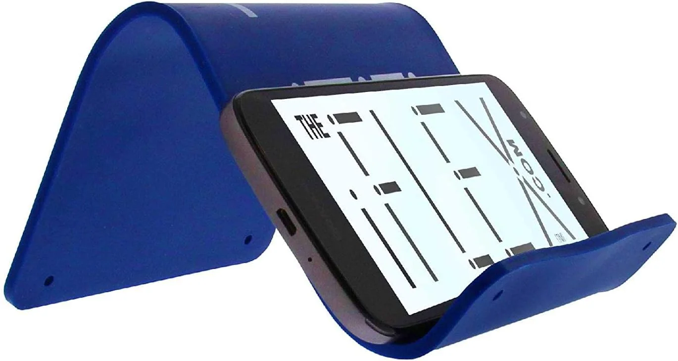 پایه نگهدارنده گوشی موبایل و تبلت iFLEX برای سفر هوایی، کار و خانه - نگهدارنده انعطاف پذیر گوشی، مناسب برای هر دستگاه موبایل - دارای گیره ضد لغزش، قوی و بادوام - سرمه ای تیره