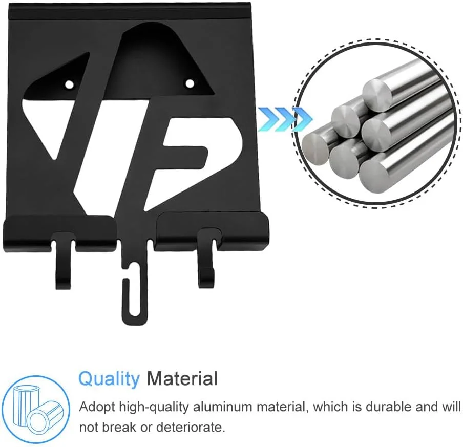پایه نگهدارنده دیواری آلومینیومی یونیورسال IFCASE برای آیپد ایر/مینی/پرو، گلکسی تب، تبلت های اندروید، تلفن های همراه، کتابخوان الکترونیکی با طراحی تقویت کننده صدا (مشکی)