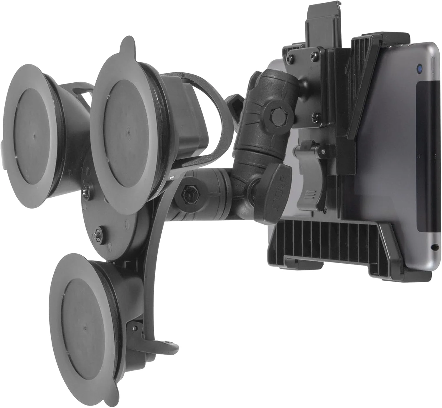 پایه نگهدارنده تبلت آی‌بولت TabDock IncrediBOLT 360 با سه پایه مکنده قوی مناسب تبلت‌های 7 تا 10 اینچی - عالی برای شیشه جلو و داشبورد