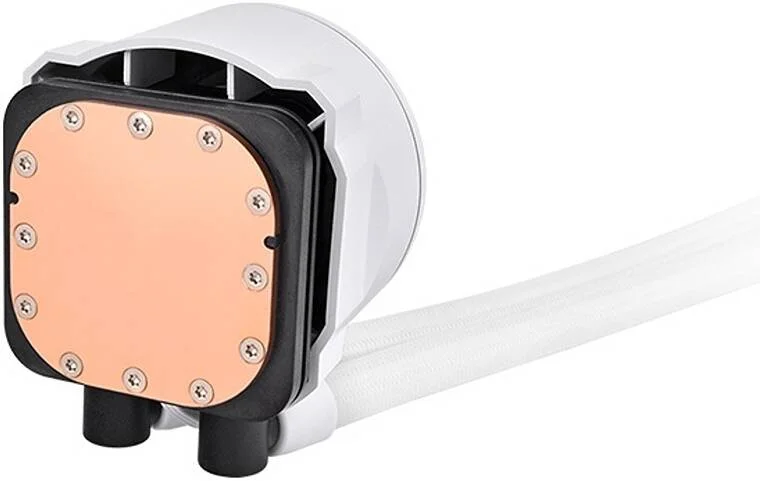 خنک کننده مایع همه کاره Thermaltake TH240 V2 aRGB، اندازه رادیاتور 240 میلی متر، 2 عدد فن CT120mm aRGB، سرعت فن 2000 دور در دقیقه، جریان هوای فن 57.05 CFM، نوع بلبرینگ هیدرولیک، سفید برفی | CL-W364-PL12SW-A