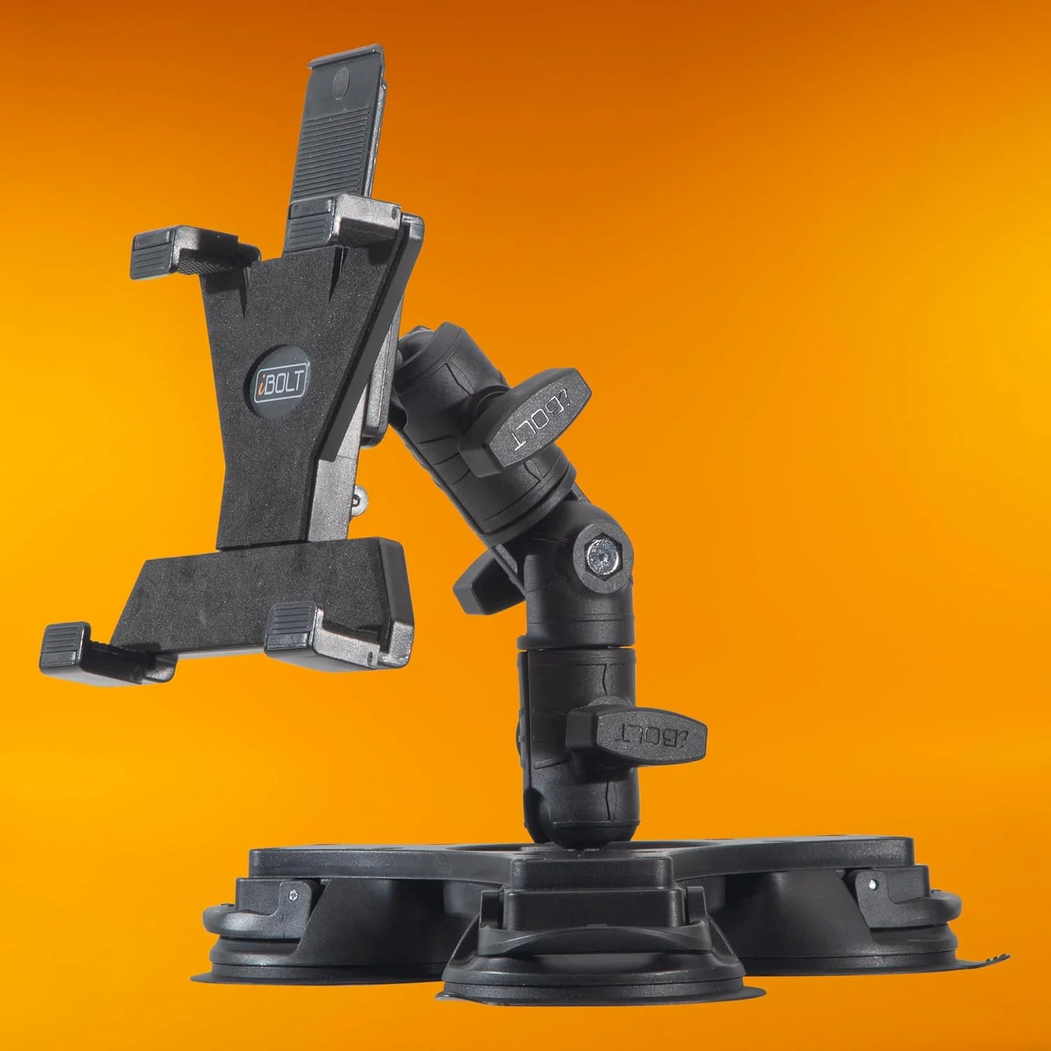 پایه نگهدارنده تبلت آی‌بولت TabDock IncrediBOLT 360 با سه پایه مکنده قوی مناسب تبلت‌های 7 تا 10 اینچی - عالی برای شیشه جلو و داشبورد