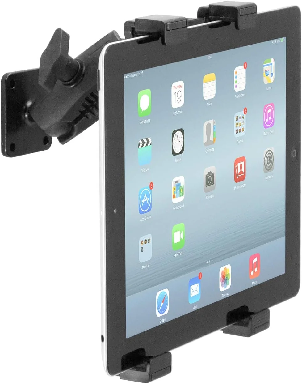 پایه نگهدارنده تبلت iBolt TabDock AMPs - پایه دریل سنگین برای تمام تبلت های 7 تا 10 اینچی (iPad، Samsung Tab) برای خودرو، میز، پیشخوان: عالی برای وسایل نقلیه تجاری، کامیون ها، خانه ها، مدارس و مشاغل