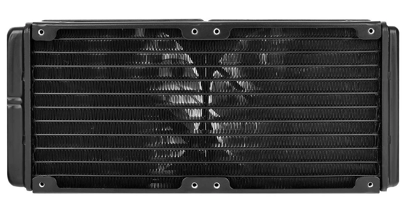 خنک کننده مایع پردازنده Thermaltake Water 3.0 ARGB Motherboard Sync Edition، سیستم خنک کننده مایع 240 All-in-One اینتل/AMD، رادیاتور با راندمان بالا 2X 120mm، لوله بافته شده | CL-W233-PL12SW-A