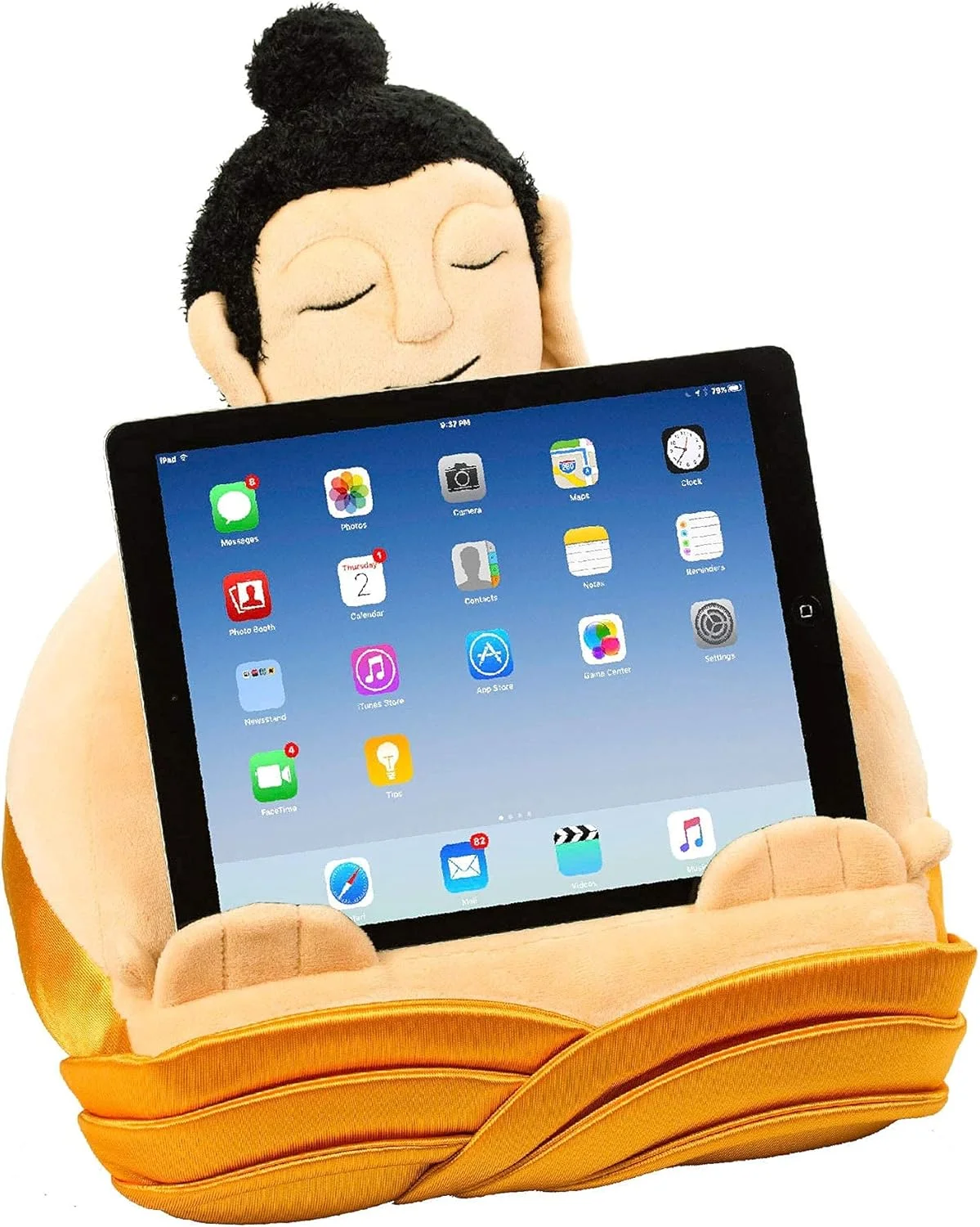 هدیه برای خوانندگان و نویسندگان: پایه آیپد بودای کتاب، پایه تبلت و نگهدارنده کتاب، بالش و کوسن مطالعه در تخت، مناسب برای مسافرت، ایده هدیه سازگار با کتابخوان الکترونیکی/کیندل/تلفن هوشمند