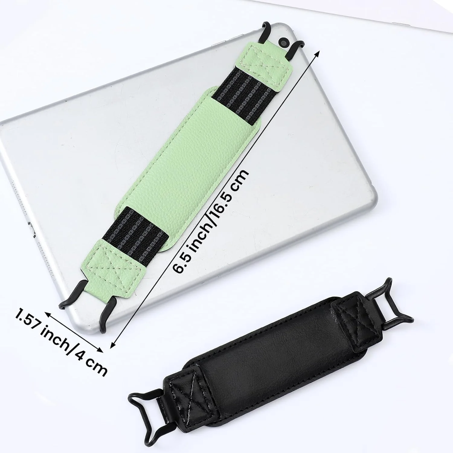 بسته 2 عددی نگهدارنده بند دستی تبلت، نگهدارنده انگشتی جهانی، لوازم جانبی بند الاستیک بالا، بندهای دسته سبک وزن، بندهای دستی امنیتی چند منظوره سازگار برای دستگاه های 6-9 اینچی