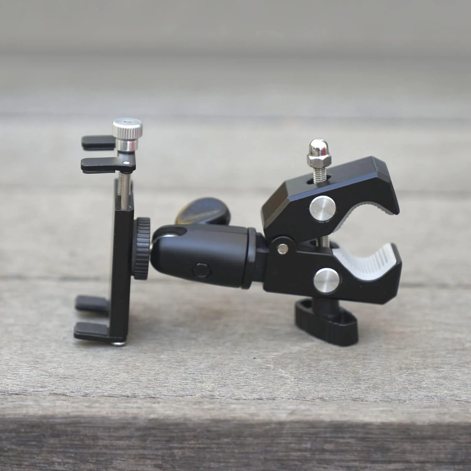 گیره فلزی سنگین دوچرخه و پایه نگهدارنده گوشی یونیورسال گریفیتی نوتل، قابل تنظیم برای همه آیفون‌ها، گوشی‌های هوشمند، گلکسی، اندروید، HTC One، نوکیا، مناسب برای فرمان دوچرخه، پایه‌های موسیقی و میکروفون، سه‌پایه‌ها