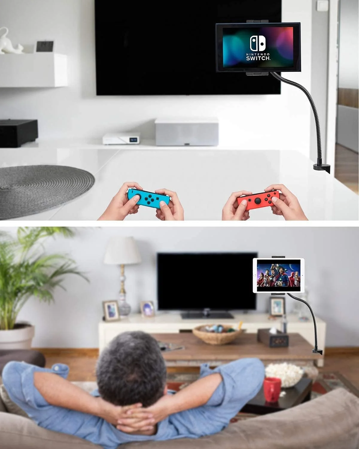 پایه نگهدارنده تبلت گردن غازی woleyi، پایه رومیزی/تختی تبلت سنگین، گیره بازوی انعطاف پذیر برای آیپد پرو ایر مینی، گلکسی تب/زد فولد، فایر اچ دی، سرفیس پرو/گو، سوییچ، آیفون و دستگاه های بیشتر 4.7-13 اینچی پایه نگهدارنده تبلت گردن غازی woleyi، پایه رومیزی/تختی تبلت سنگین، گیره بازوی انعطاف پذیر برای آیپد پرو ایر مینی، گلکسی تب/زد فولد، فایر اچ دی، سرفیس پرو/گو، سوییچ، آیفون و دستگاه های بیشتر 4.7-13 اینچی