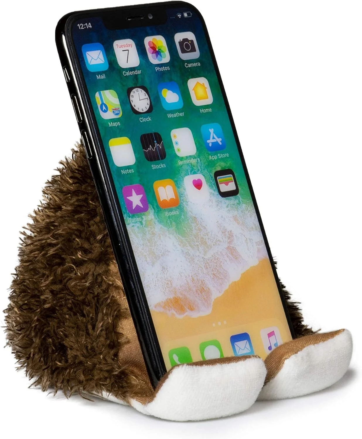 پایه نگهدارنده موبایل پلاشیز | پایه تلفن 2 در 1 با دستمال میکروفیبر | تمیز کننده صفحه نمایش | پایه تلفن جهانی برای کودکان و بزرگسالان | سازگار با کتابخوان الکترونیکی/Kindle/تلفن هوشمند/تبلت کوچک