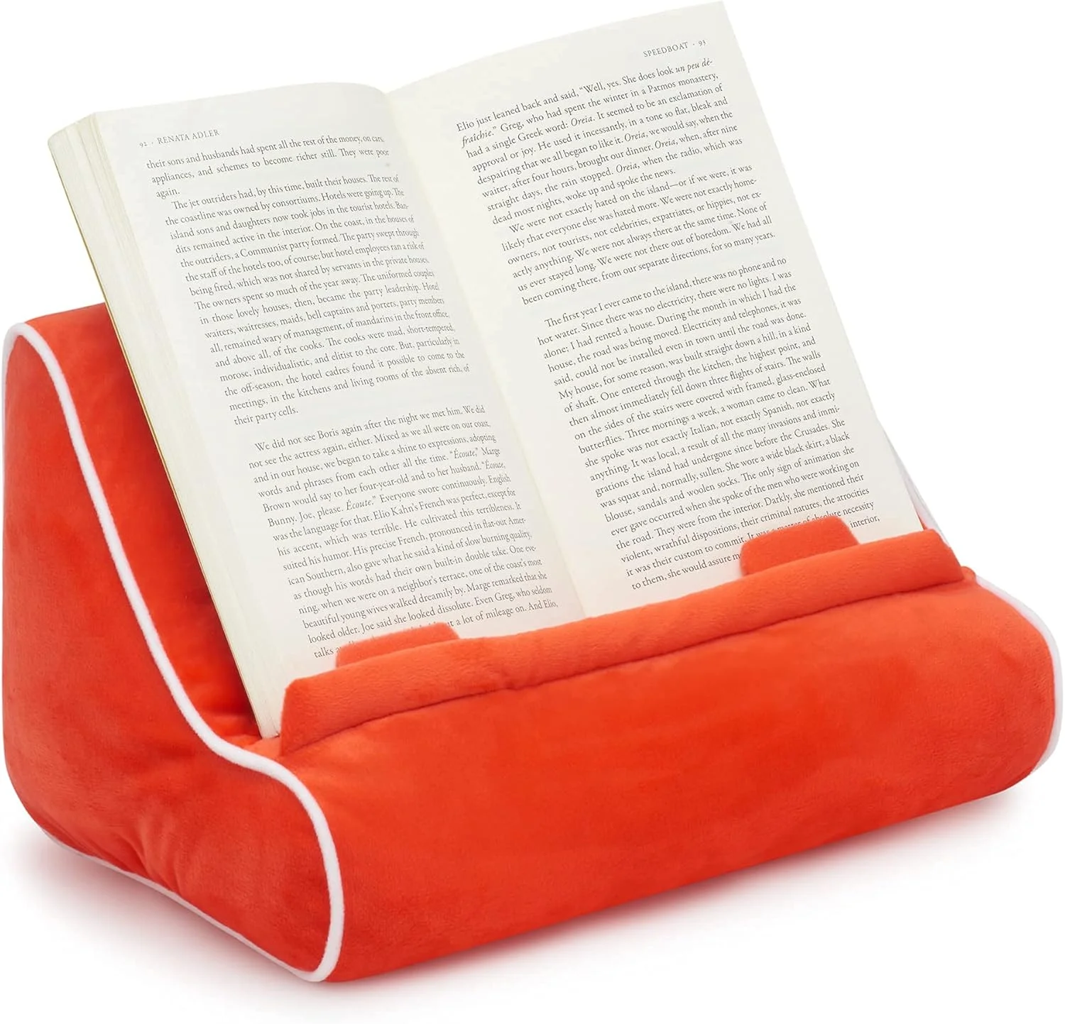 بالشت کتاب و استند تبلت برای تخت خواب - نگهدارنده کتاب بالشتی ممتاز برای مطالعه بدون دست، استند شیک تبلت برای تخت، استند بالشتی کیندل و نگهدارنده آیپد