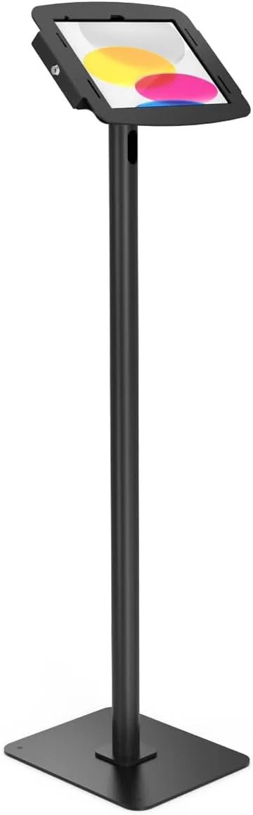 پایه ایستاده زمینی تبلت آیپد نسل دهم و یازدهم مدل A16 با محفظه امنیتی، قفل دار و مناسب برای فروشگاه ها، دفاتر، نمایشگاه ها، و فضاهای عمومی - مشکی پایه ایستاده زمینی تبلت آیپد نسل دهم و یازدهم مدل A16 با محفظه امنیتی، قفل دار و مناسب برای فروشگاه ها، دفاتر، نمایشگاه ها، و فضاهای عمومی - مشکی