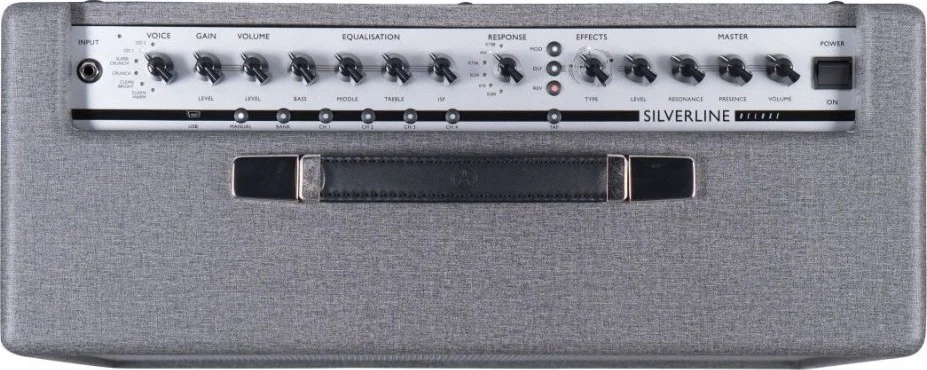 آمپلی فایر کامبو دیجیتال 100 وات Blackstar Silverline Deluxe با اسپیکر 12 اینچی Celestion V type، 6 تُن صدا، 6 شبیه ساز آمپلی فایر قدرت، USB و افکت آمپلی فایر کامبو دیجیتال 100 وات Blackstar Silverline Deluxe با اسپیکر 12 اینچی Celestion V type، 6 تُن صدا، 6 شبیه ساز آمپلی فایر قدرت، USB و افکت