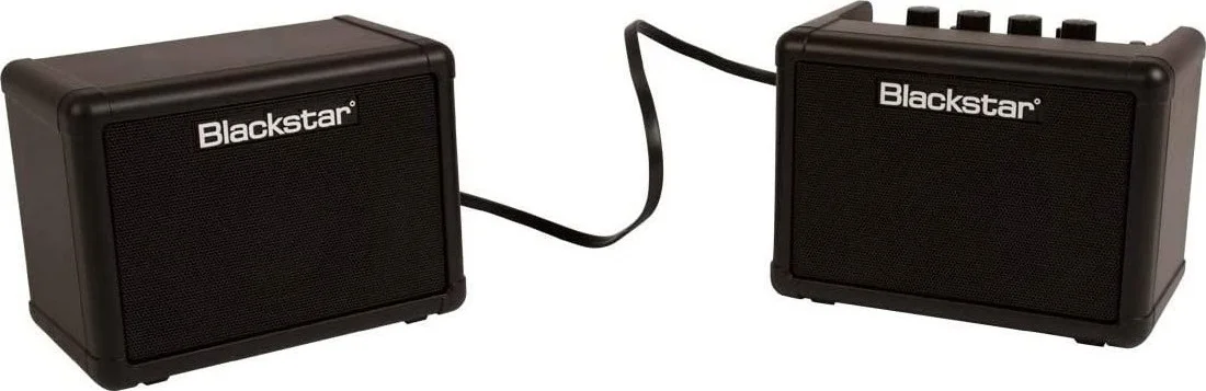 پک استریو Blackstar Fly 3، آمپلی فایر گیتار کوچک و جمع و جور 6 واتی به همراه کابینت استریو | کلین/اوردرایو، دیلی، اکولایزر ISF، خروجی هدفون و لاین - مشکی | BA102016
