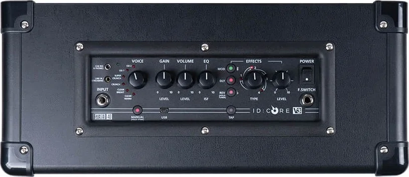 آمپلی فایر گیتار استریو مدلینگ Blackstar ID Core 40 V3 40 W، دارای 6 صدا، 12 افکت استریو، ضبط USB، پخش زنده TRRS | BA191054-H