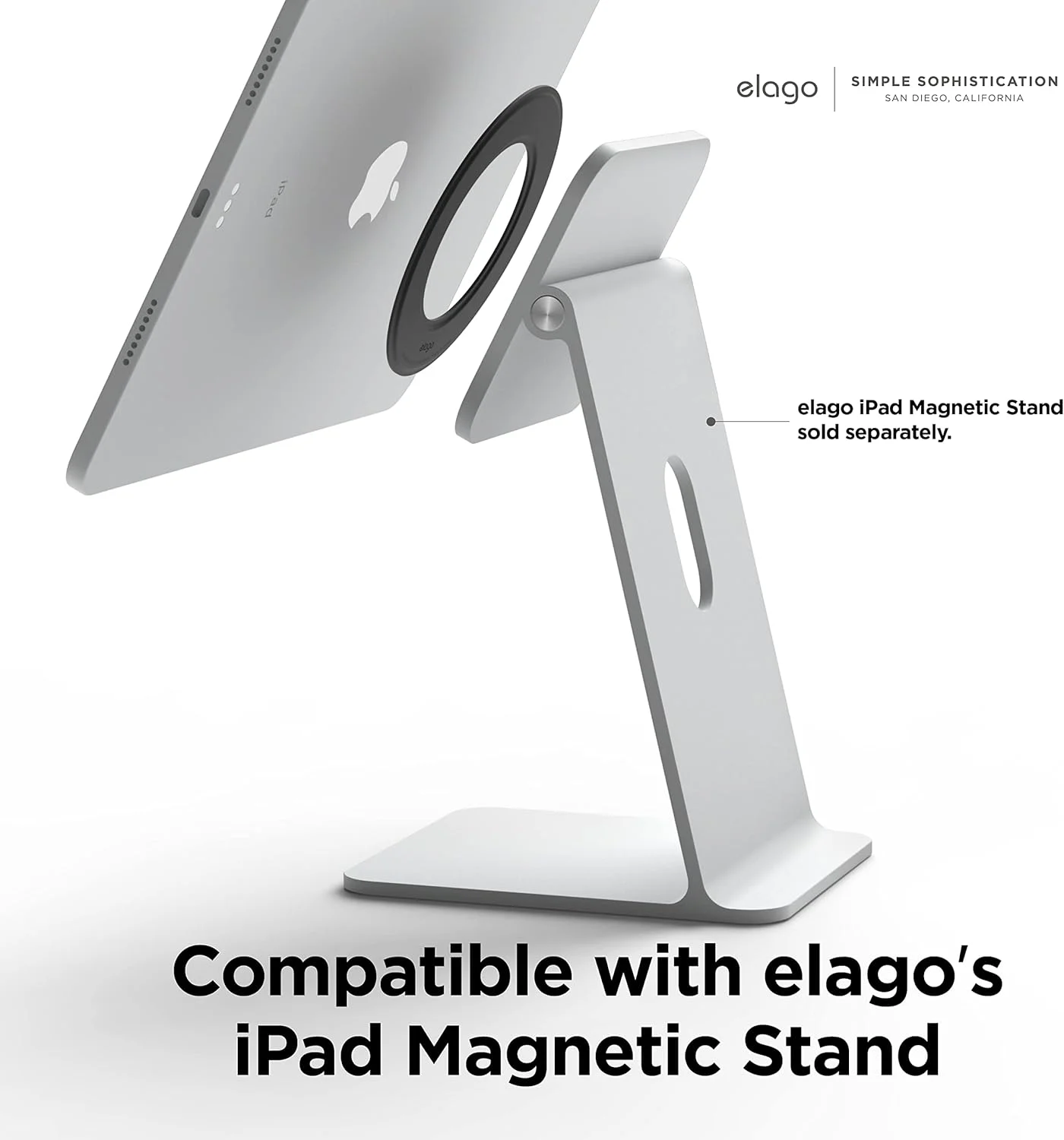 حلقه مغناطیسی الاگو برای آیپد و تمام تبلت‌ها با استیکر 3M، سازگار با پایه مغناطیسی آیپد الاگو - ضخامت باریک (2.7 میلی‌متر) / قفل مغناطیسی قدرتمند (تا 1.1 کیلوگرم) - یک عدد