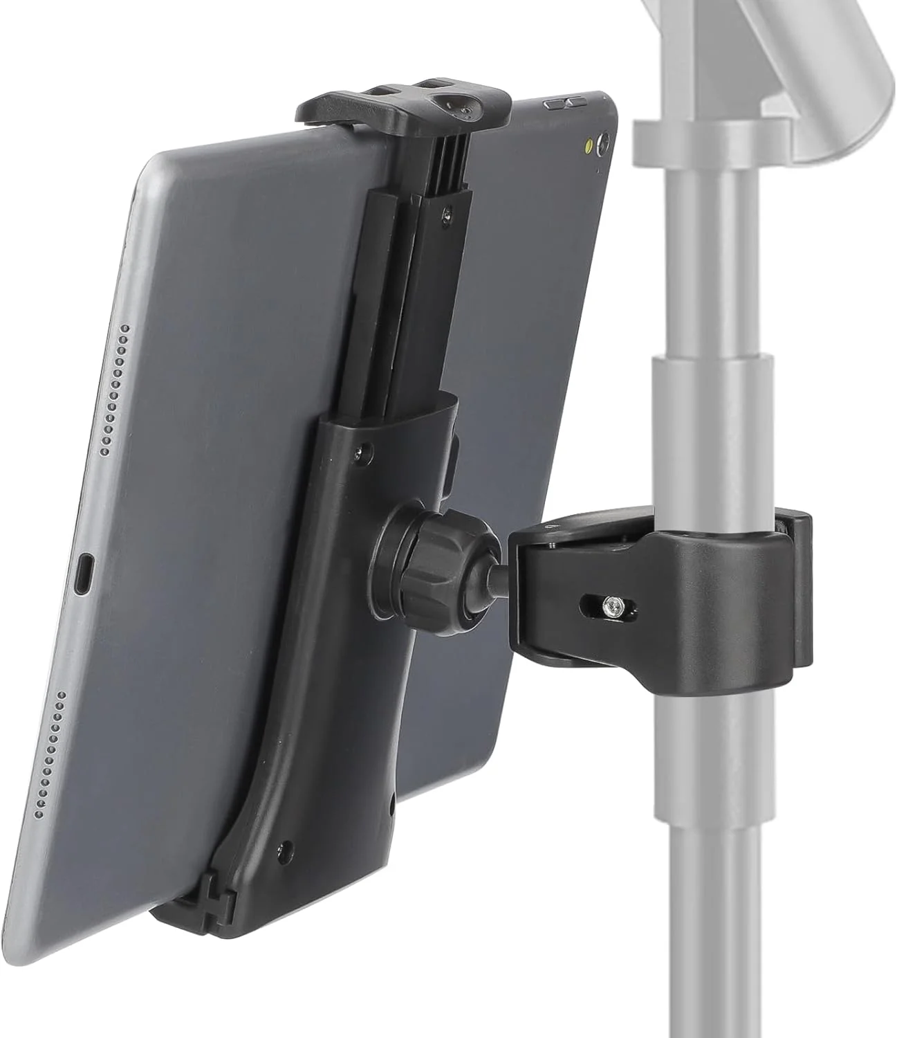 نگهدارنده تبلت دوچرخه ثابت EEEKit، پایه نگهدارنده آیپد با قابلیت تنظیم 360 درجه برای دوچرخه ثابت، تردمیل، پایه میکروفون، مناسب برای دستگاه های 4.7 تا 12.9 اینچی