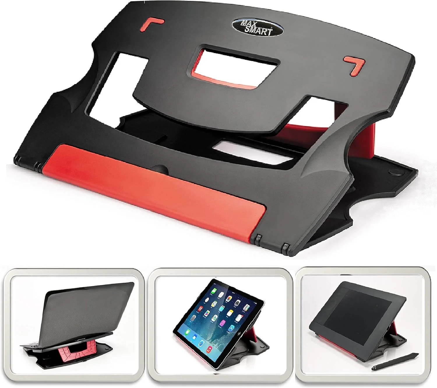 پایه تبلت طراحی، تاشو، قابل حمل، قابل تنظیم، سازگار با آیپد پرو، وکام و غیره