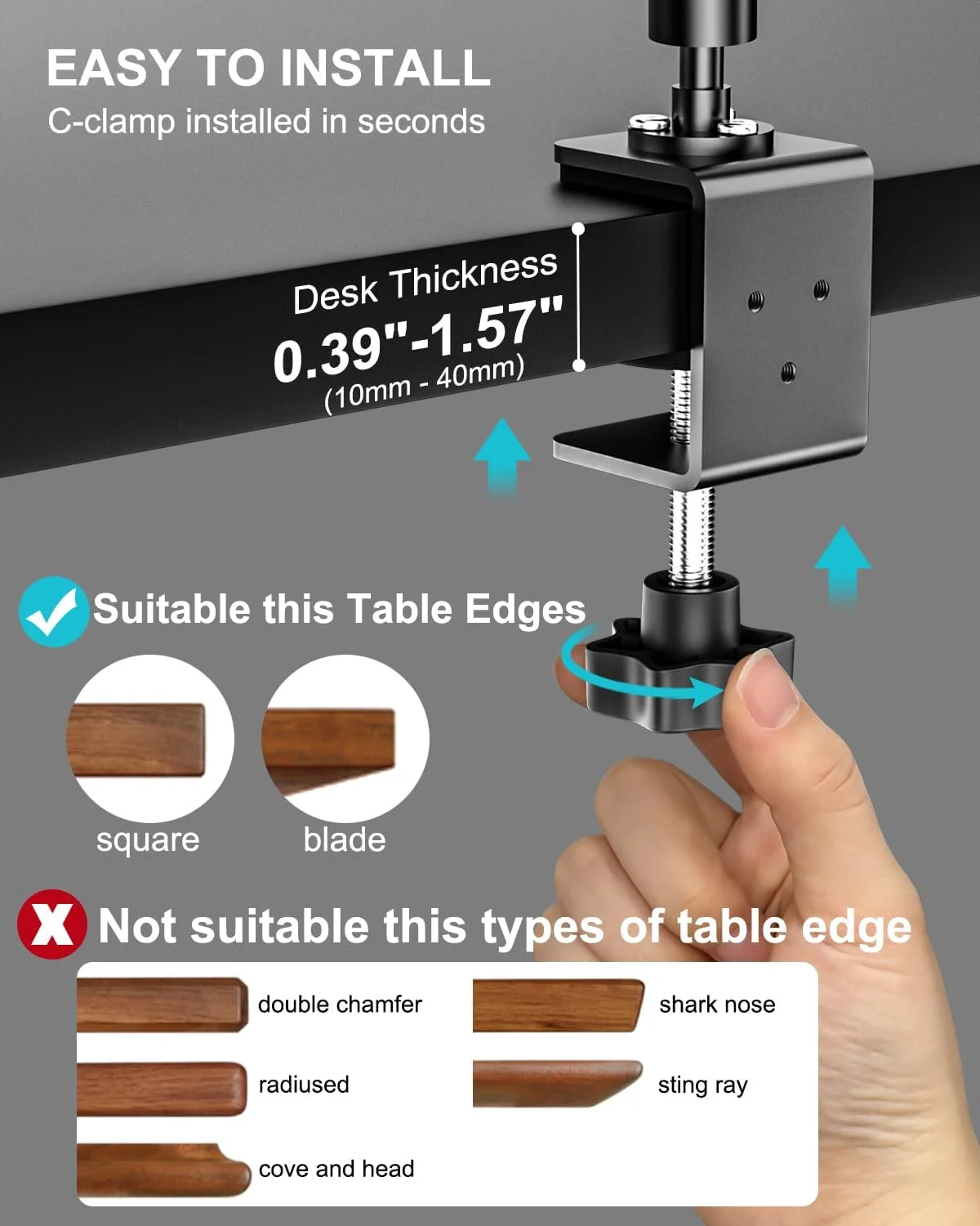 نگهدارنده مانیتور قابل حمل برای صفحه نمایش 15.6 اینچی، پایه گیره فلزی تبلت با بازوی قابل تنظیم 360 درجه برای آیپد پرو 13/12.9/11 ایر مینی 6.1-15.6 اینچی، مانیتور قابل حمل 13-15.6 اینچی، گلکسی نگهدارنده مانیتور قابل حمل برای صفحه نمایش 15.6 اینچی، پایه گیره فلزی تبلت با بازوی قابل تنظیم 360 درجه برای آیپد پرو 13/12.9/11 ایر مینی 6.1-15.6 اینچی، مانیتور قابل حمل 13-15.6 اینچی، گلکسی