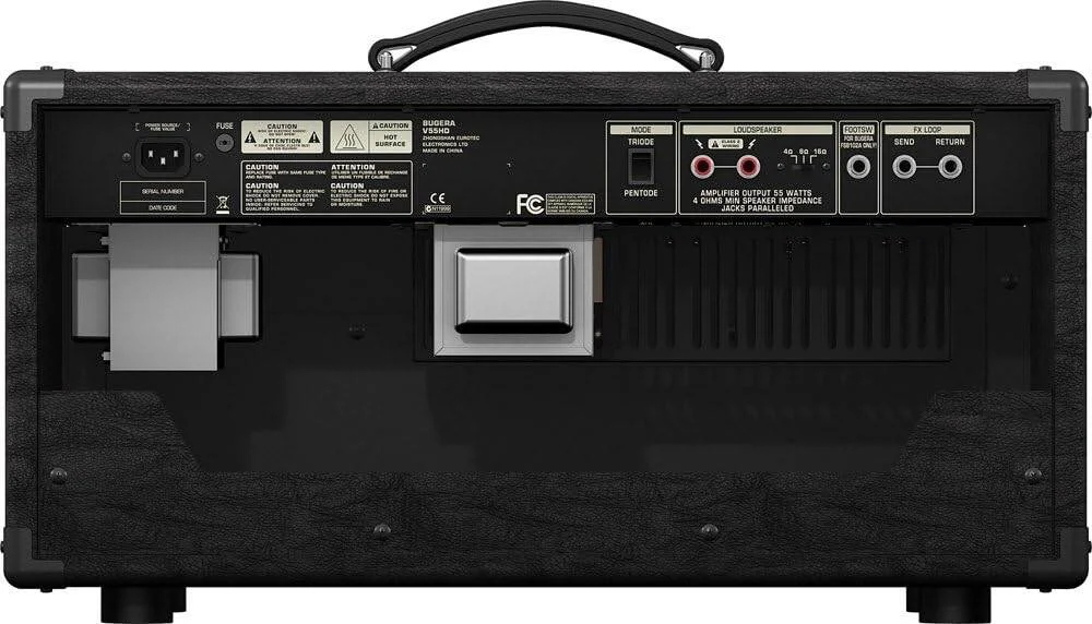 هد آمپلی فایر 55 واتی Behringer Bugera V55HD، دو کاناله، سبک بوتیک وینتج، به همراه ریورب