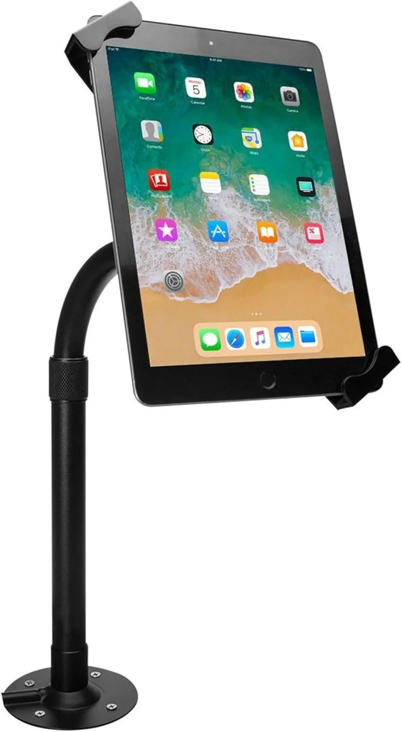 پایه رومیزی با بازوی قابل تنظیم ارتفاع و چرخش برای آیپد نسل 7/8/9 10.2 اینچی، سرفیس پرو 4، سرفیس گو 3 و سایر تبلت های 7-14 اینچی (PAD-HATUE) - مشکی