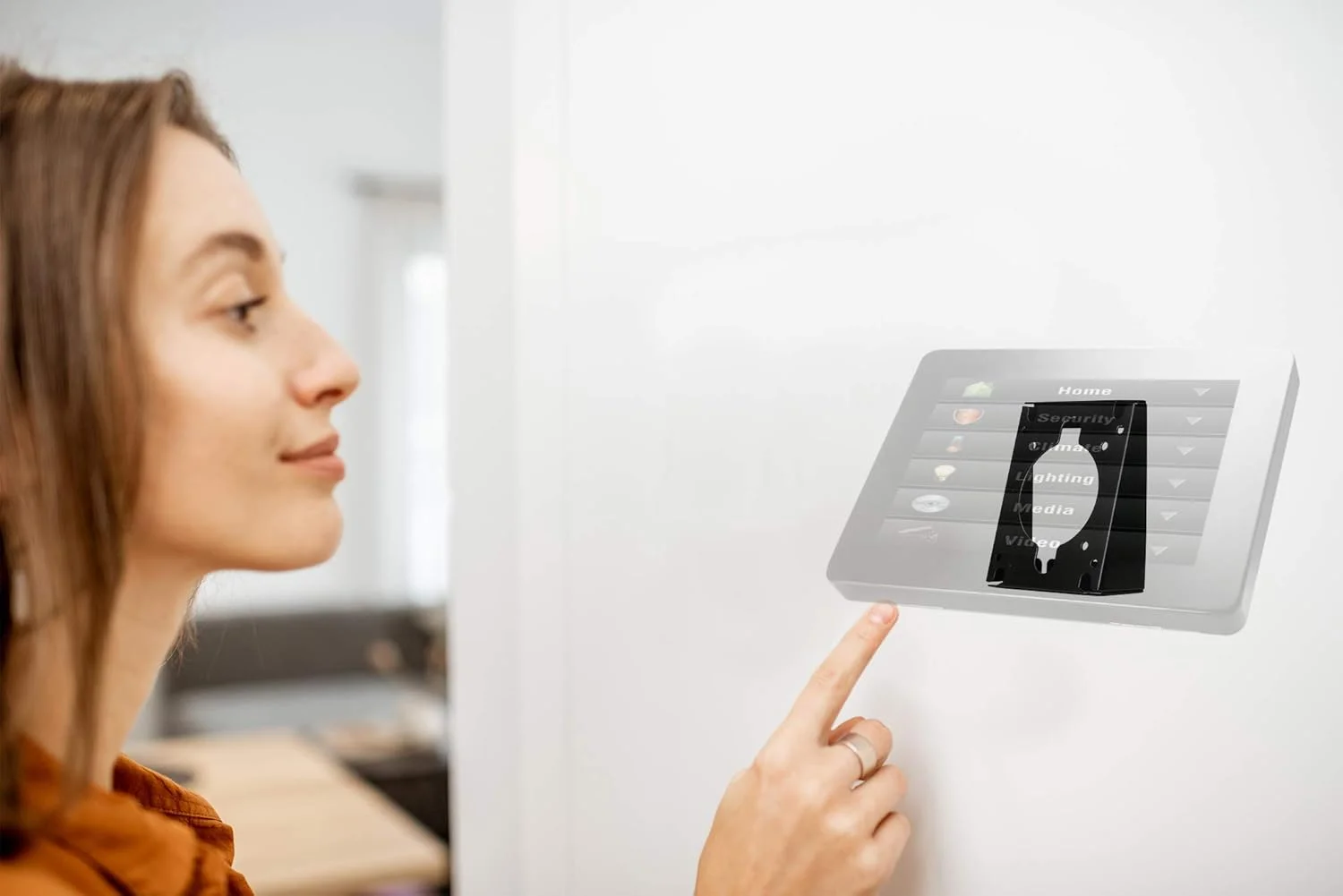 پوشش خروجی و گوه اضافی – پوشش خروجی و گوه VESA ممتاز CTA برای کیوسک تبلت یا ایستگاه کاری با سازگاری VESA 75×75/100×100 برای نصب روی میز - مشکی - (ADD-PARAVWB)