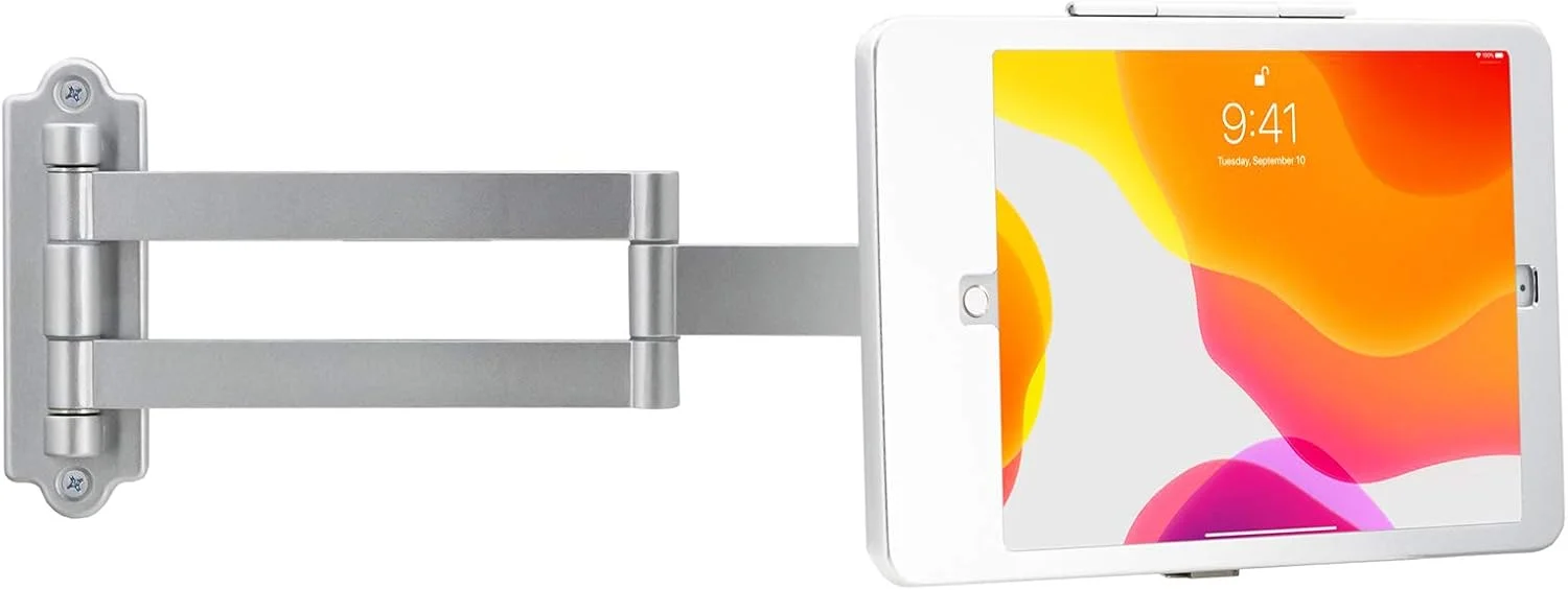 محفظه دیواری – محفظه امنیتی CTA با قابلیت چرخش 360 درجه – سازگار با آیپد نسل 7/ 8/ 9 10.2 اینچی، آیپد ایر 3 و آیپد پرو 10.5 اینچی (PAD-AWSEA10)