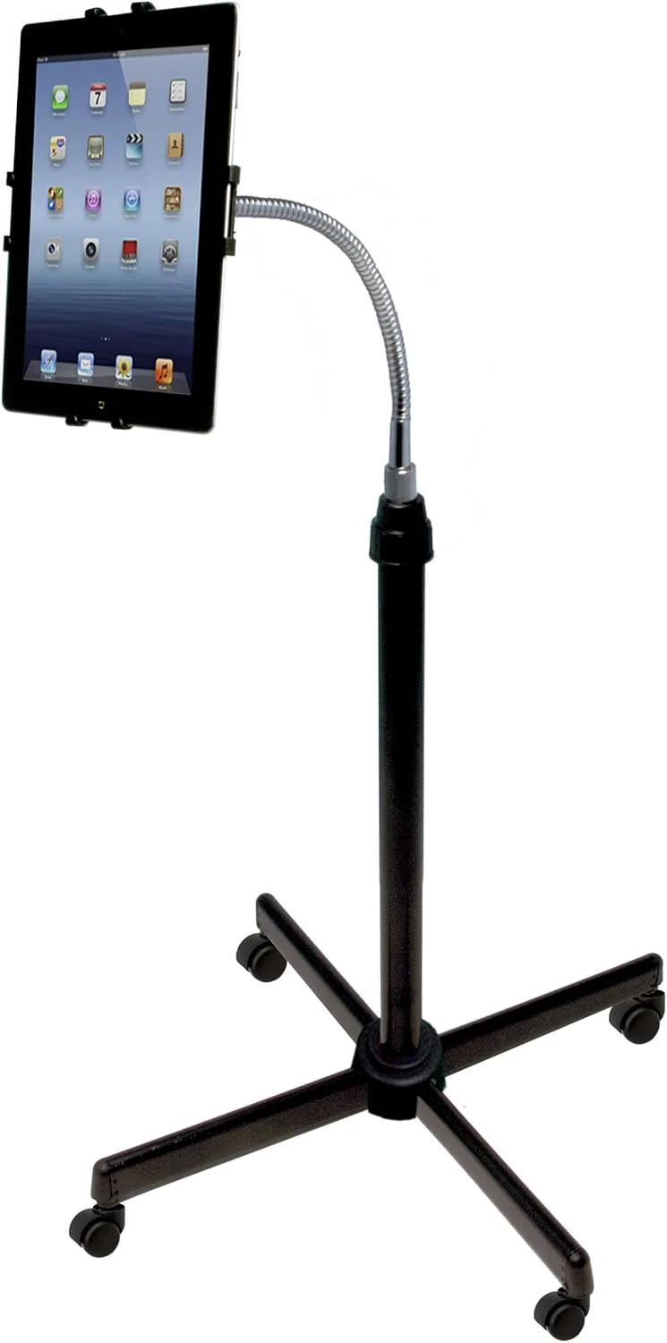 پایه زمینی یونیورسال - پایه زمینی گردن غازی قابل تنظیم ارتفاع CTA یونیورسال برای آیپد 11 A16 - آیپد ایر 11 / 13 - پرو 11 اینچی - نسل 5 و 6، کیندل فایر و اکثر تبلت های 9.7-10.1 اینچی. (PAD-UAFS)