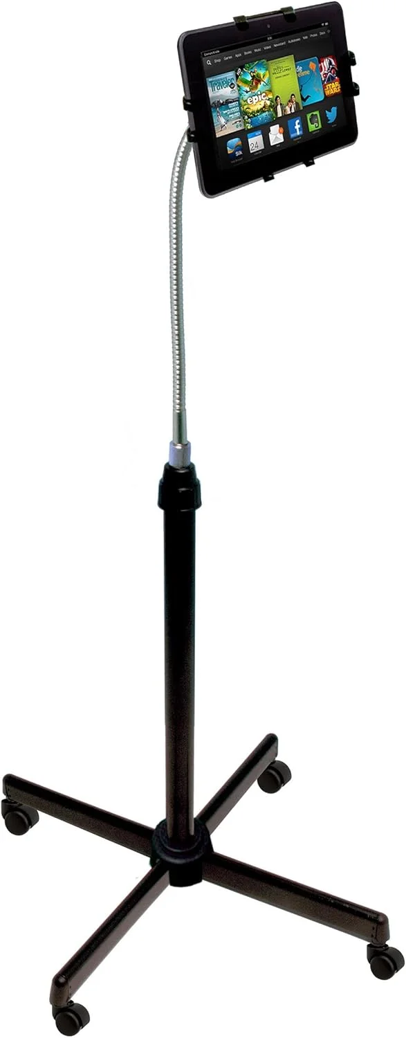 پایه زمینی یونیورسال - پایه زمینی گردن غازی قابل تنظیم ارتفاع CTA یونیورسال برای آیپد 11 A16 - آیپد ایر 11 / 13 - پرو 11 اینچی - نسل 5 و 6، کیندل فایر و اکثر تبلت های 9.7-10.1 اینچی. (PAD-UAFS)