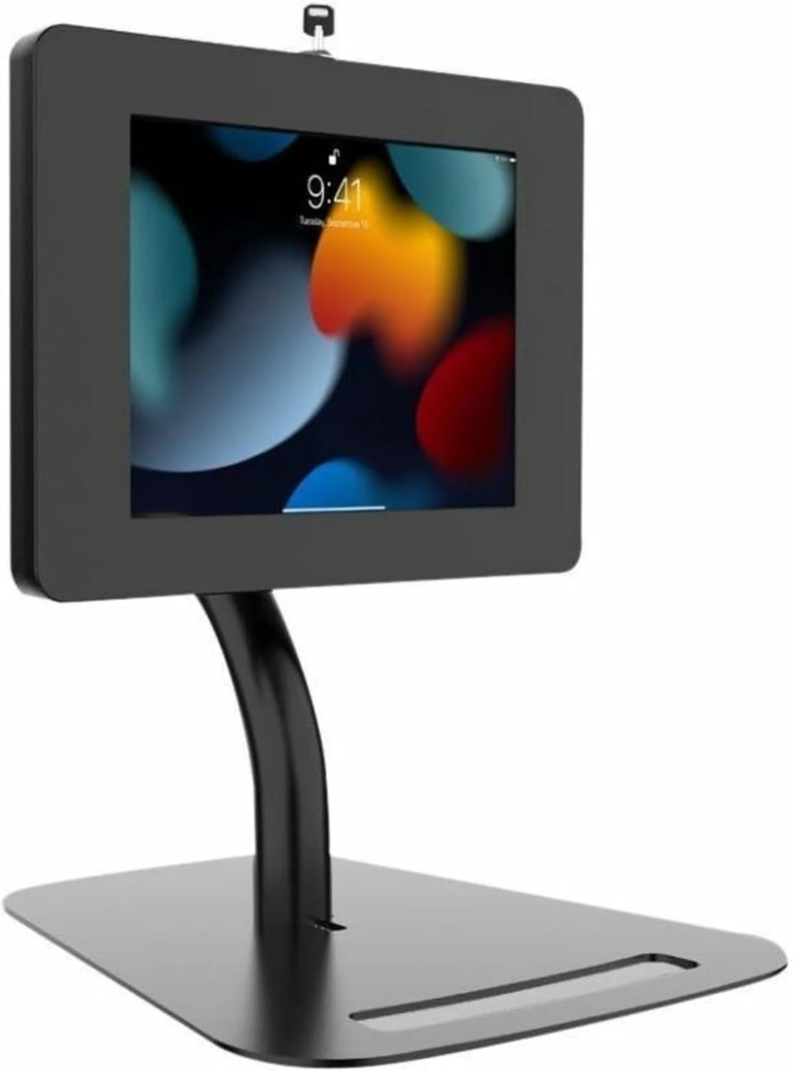 کیوسک امنیتی ایستاده/رومیزی CTA Digital - کیوسک امنیتی ممتاز با قابلیت تنظیم ارتفاع CTA برای آیپد ایر 11 اینچ M2 (2024) - پرو 11 اینچ M4 (2024) - نسل 7/8/9 10.2 اینچ - گلکسی تب S5E و غیره (PAD-PARAFD)