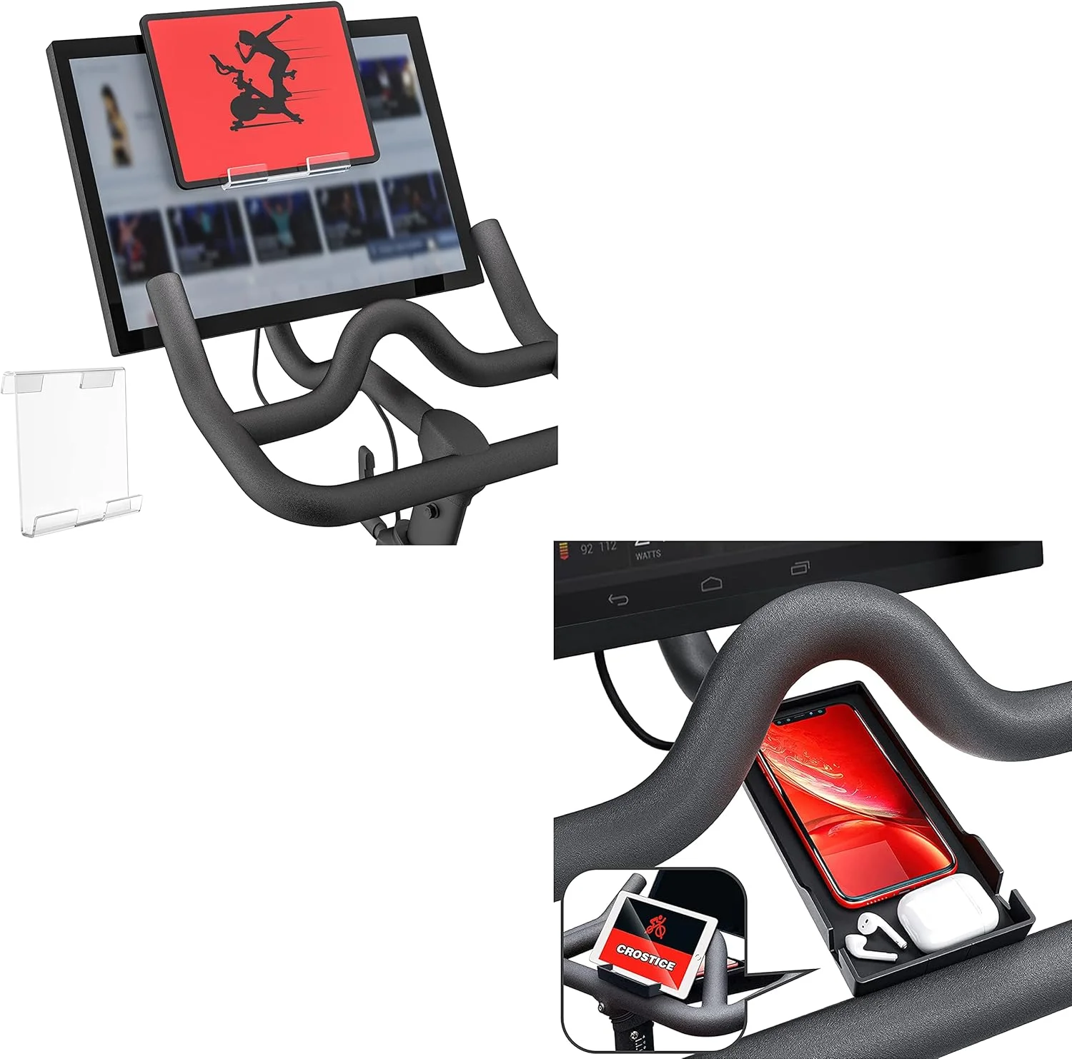 پایه نگهدارنده گوشی و تبلت سازگار با لوازم جانبی دوچرخه و دوچرخه پلاس، پایه تبلت سازگار با پلوتون رو و ترد