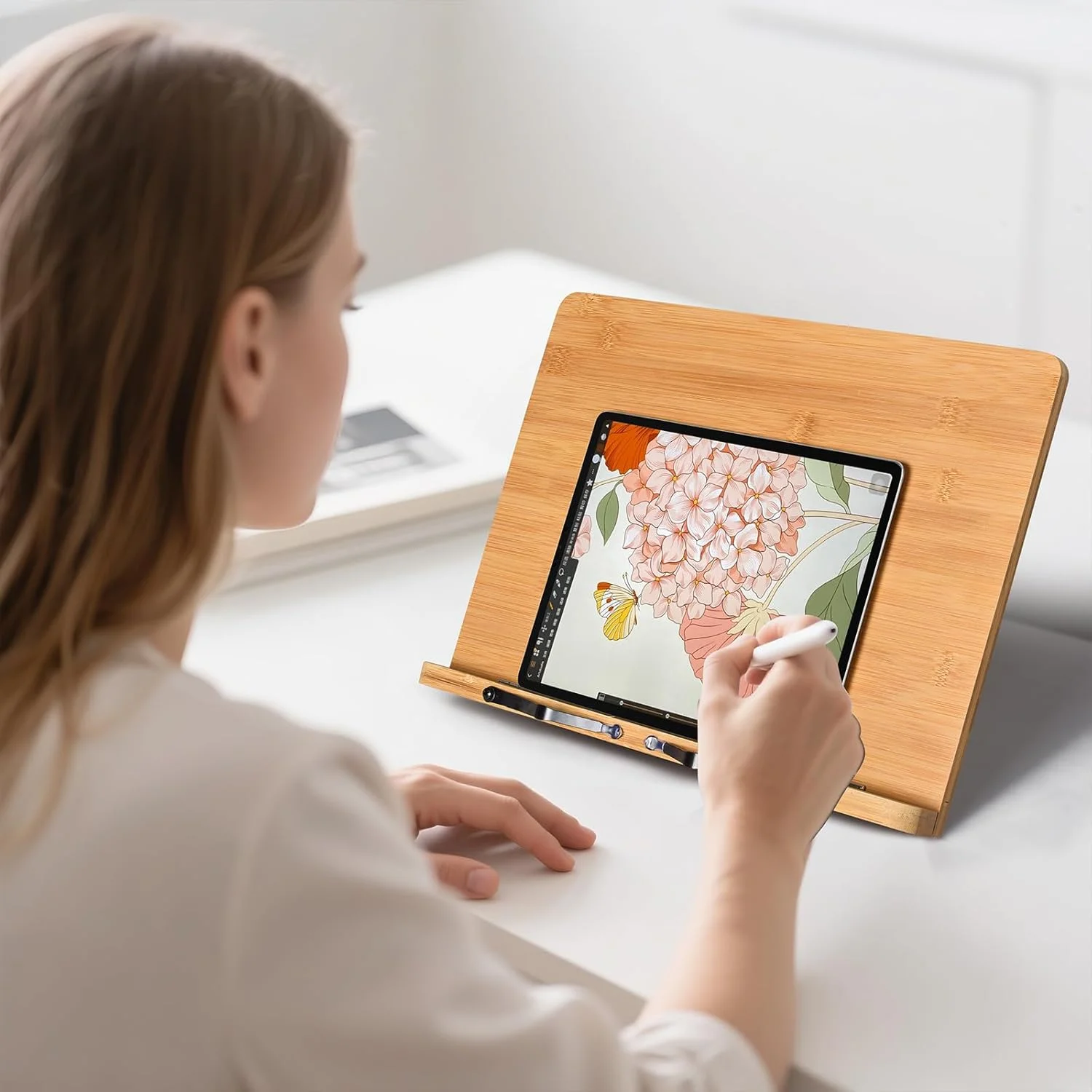 پایه تبلت بزرگ برای میز، نگهدارنده قابل تنظیم برای تبلت های صفحه لمسی