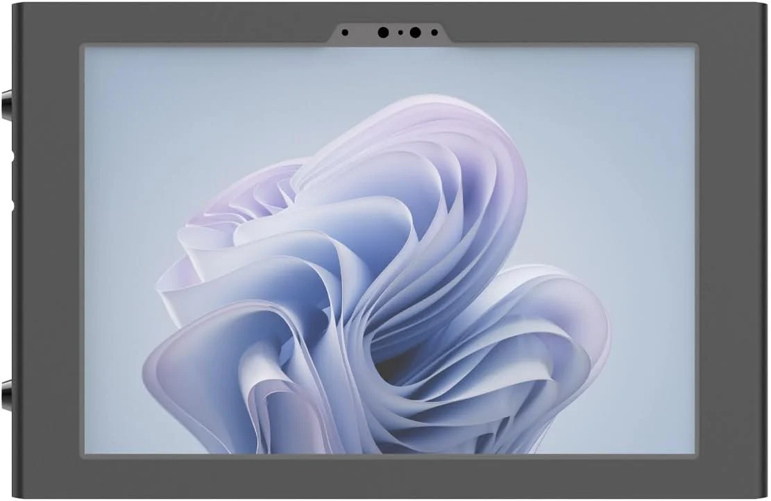 محفظه دیواری ایپکس کامپیولاکس برای سرفیس پرو 8 تا 11، راه حل نصب تبلت ایمن، بادوام و شیک با طراحی قفل‌دار - ایده‌آل برای خانه، دفتر، مدارس و بیمارستان‌ها - مشکی