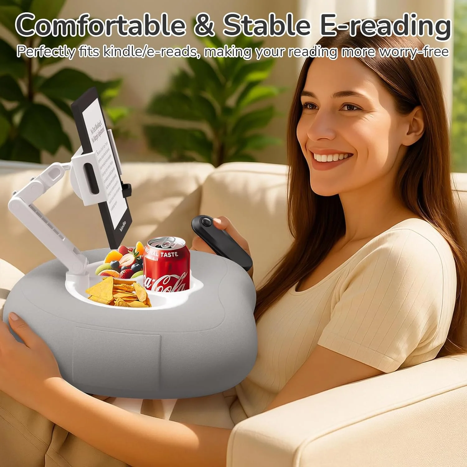 پایه نگهدارنده تبلت و موبایل مناسب برای انواع گوشی و تبلت 4.7 تا 10 اینچی، مناسب برای تخت و مبل، ابزاری جادویی برای افراد تنبل و کاهش فشار گردن