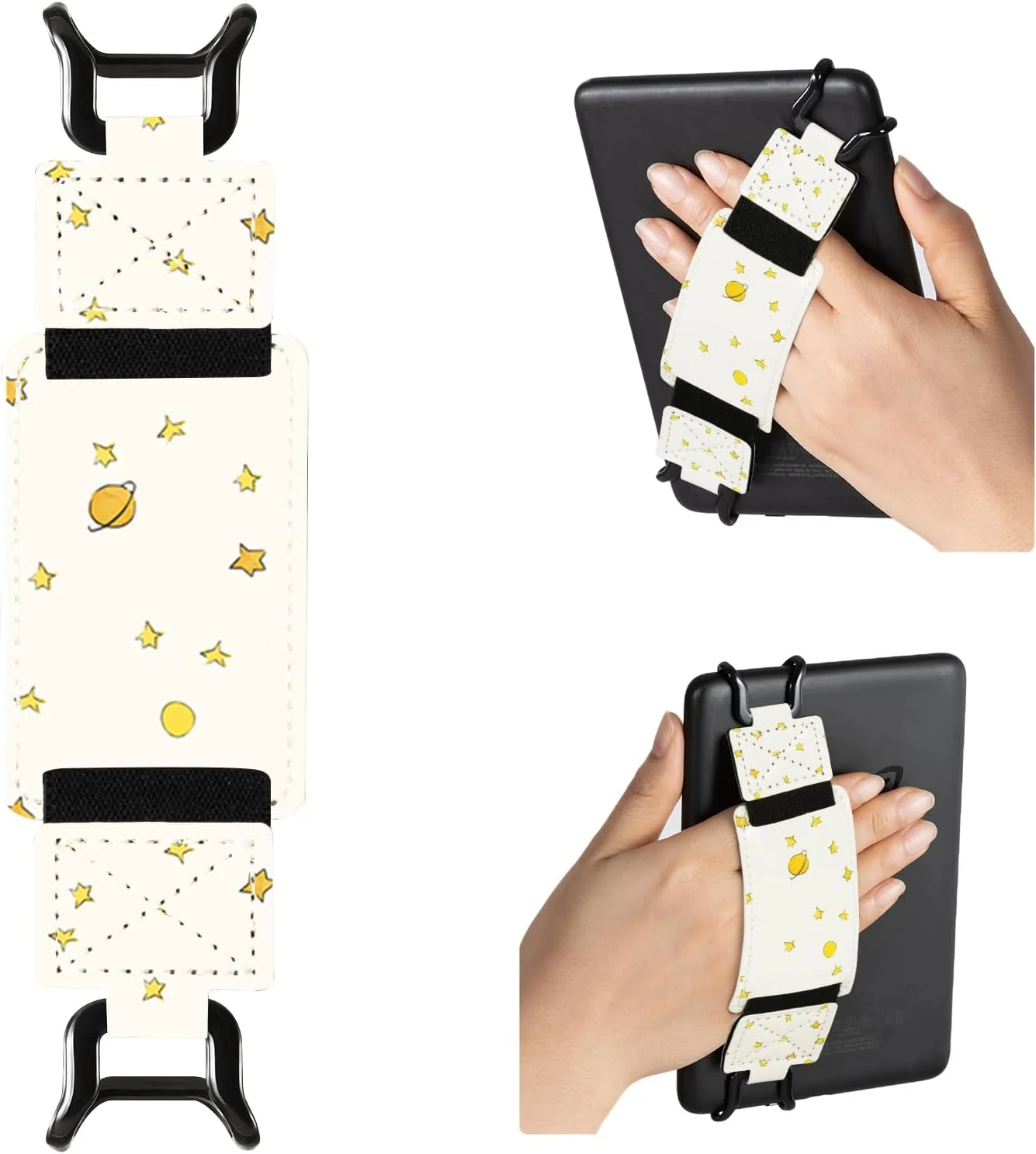 بند دستی ایمن CoBak برای کیندل و تبلت ها - نگهدارنده انگشتی سبک و چند منظوره برای کیندل 6-7.5 اینچی، کوبو، لنوو، تبلت کتابخوان الکترونیکی سونی - الاستیسیته بالا، سیاره شازده کوچولو