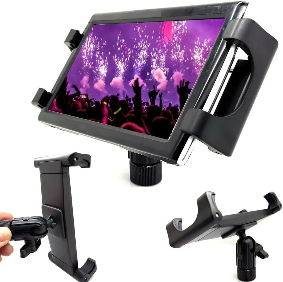 نگهدارنده تبلت و گوشی هوشمند چرخان 360 درجه ChargerCity با آداپتور پایه میکروفون سه پایه 5/8 اینچی برای آیپد ایر مینی آیفون پرو مکس گلکسی تب