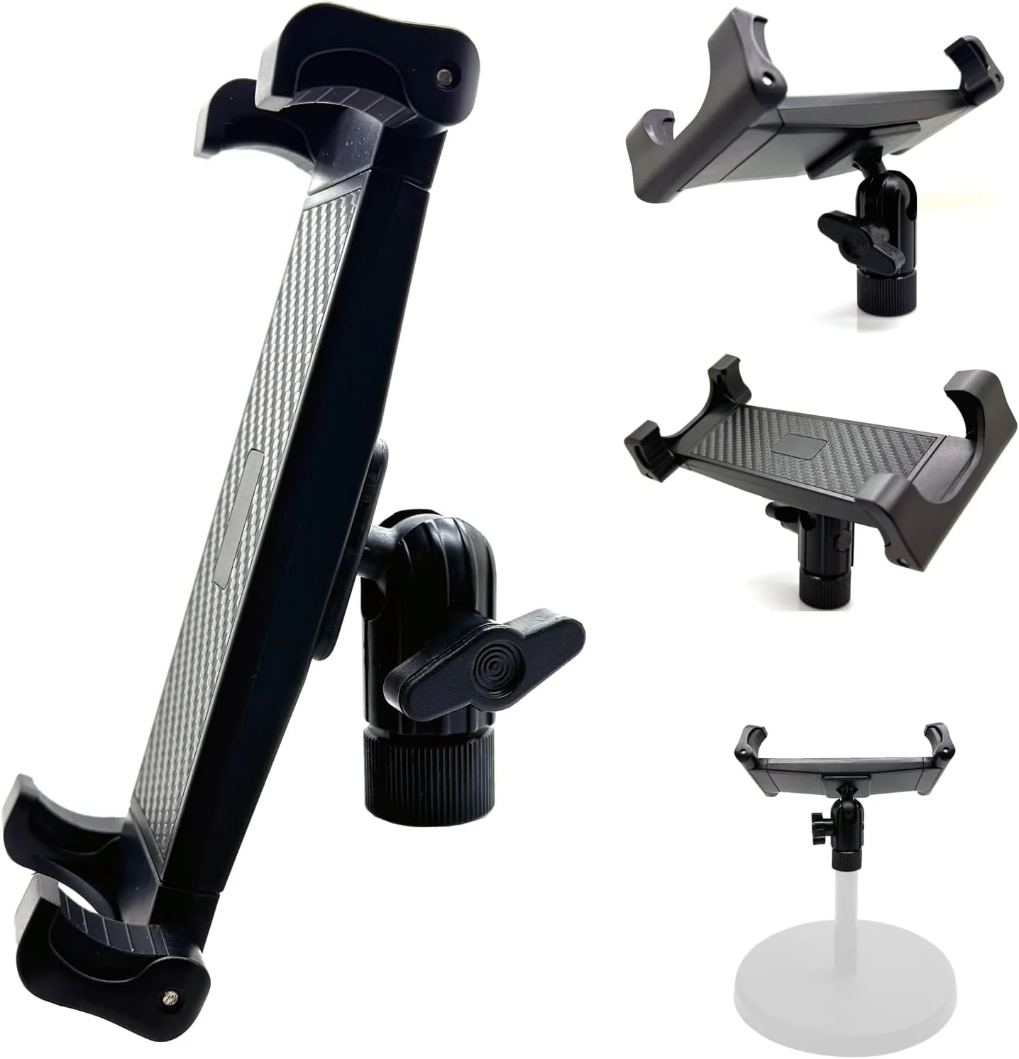 نگهدارنده تبلت و گوشی هوشمند چرخان 360 درجه ChargerCity با آداپتور پایه میکروفون سه پایه 5/8 اینچی برای آیپد ایر مینی آیفون پرو مکس گلکسی تب